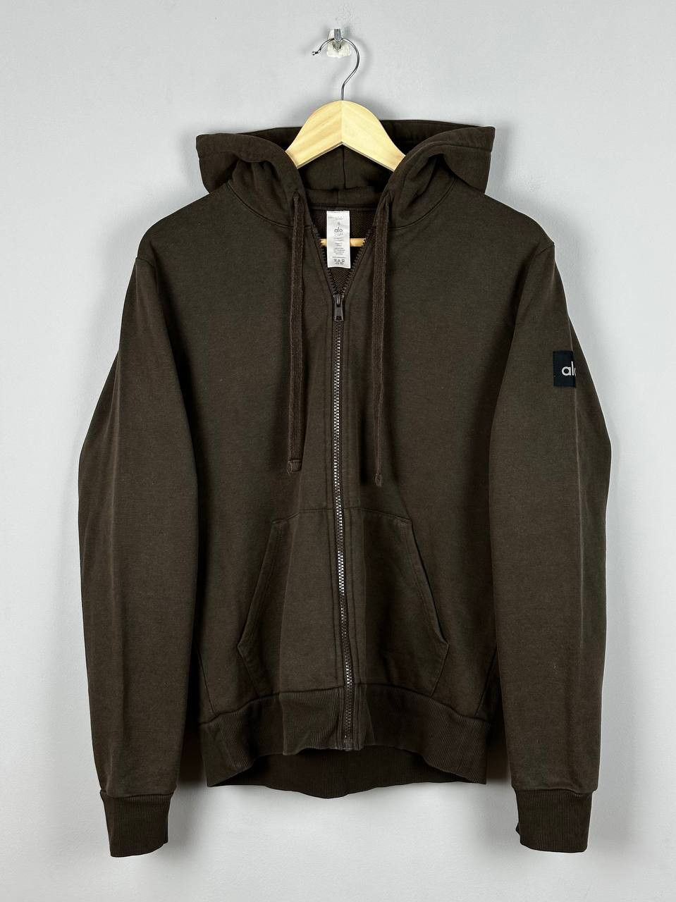 Alo Yoga ALO Yoga Baggy Brown Sport Zip Hoodie Size S Size US S / EU 44-46 / 1 - 2 Thumbnail