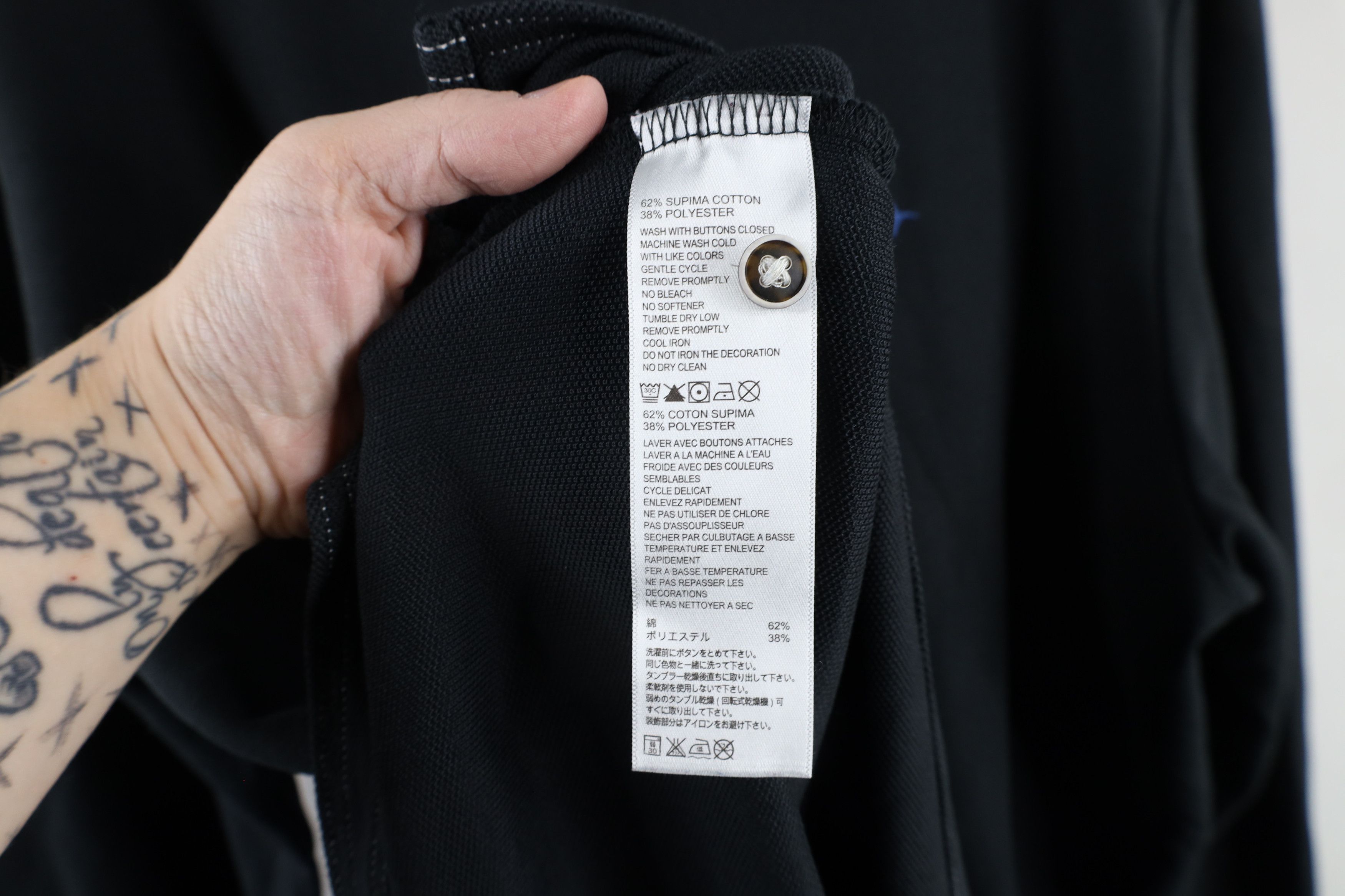 Tommy Bahama × Vintage Tommy Bahama Knit Long Sleeve Collared Polo Shirt Black Size US XL / EU 56 / 4 - 9 Thumbnail