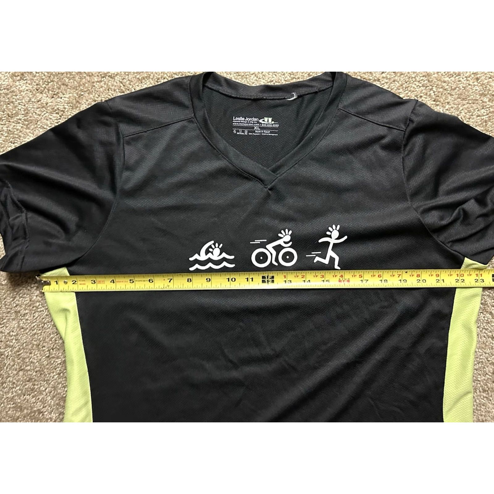 Swims Kona Hawaii Triathlon Shirt Womens V-Neck XL Black Bike Activewear Size XL / US 12-14 / IT 48-50 - 7 Thumbnail