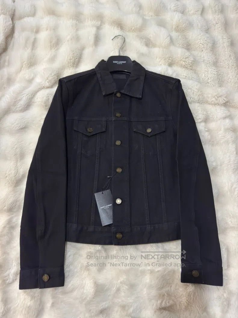 Saint Laurent Paris Saint Laurent Paris Black Men's Denim Jacket Size US M / EU 48-50 / 2 - 1 Thumbnail