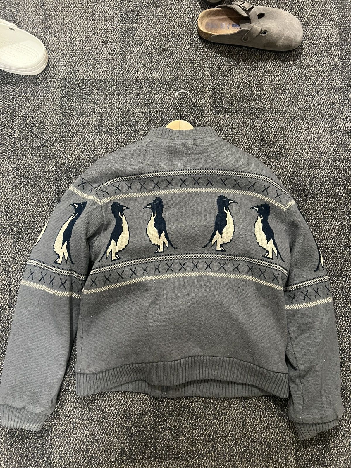Vintage Vintage Reversible Penguin Bomber Nylon/Knit Size US L / EU 52-54 / 3 - 4 Thumbnail