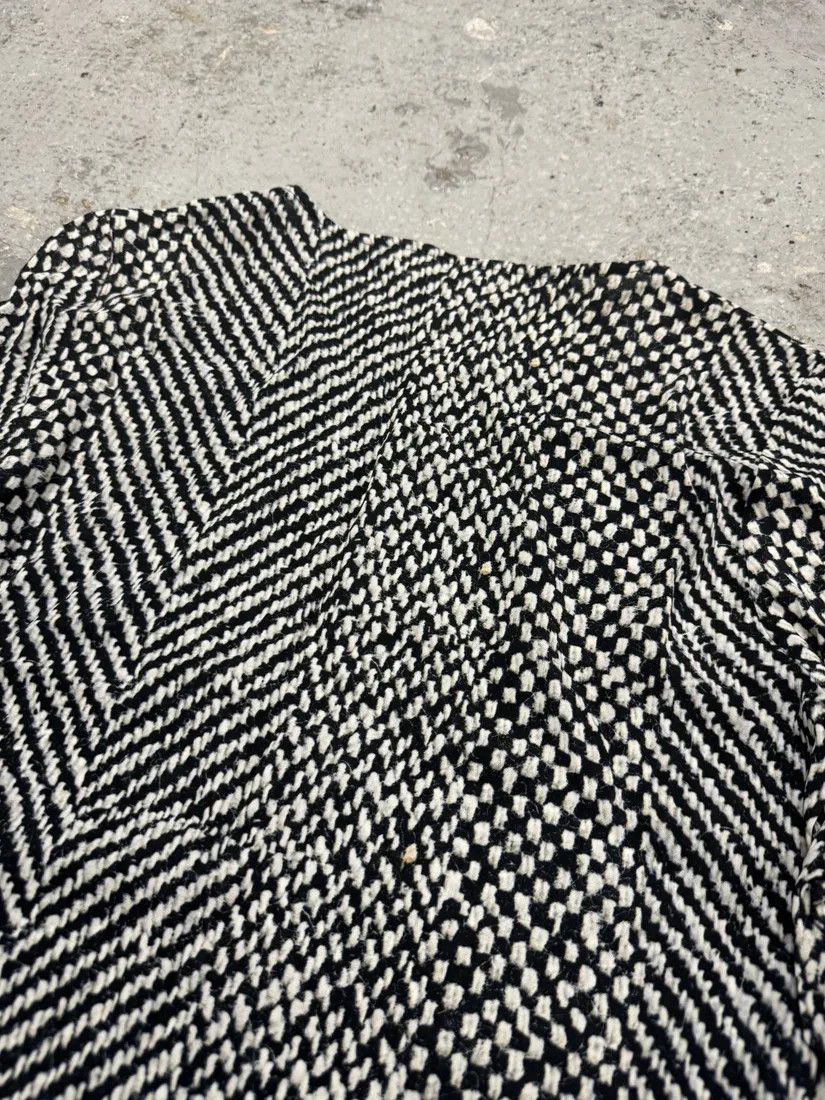 Designer × Roberto Cavalli × Vintage 2000s Roberto Cavalli Black & White Long Fur Print Longsleeves Size US S / EU 44-46 / 1 - 3 Thumbnail