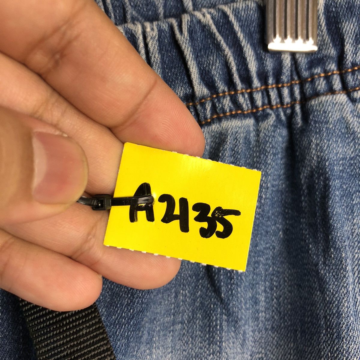 Gramicci Gramicci Blue ripped distressed Denim Pants #A2135 Size US 31 - 11 Thumbnail