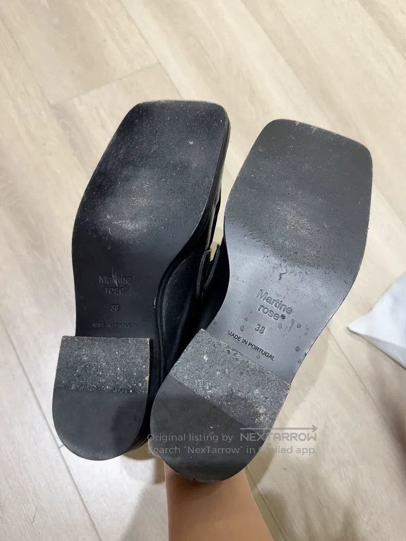 Martine Rose Martine Rose Black chain half slippers Size US 5.5 / EU 38 - 2 Thumbnail