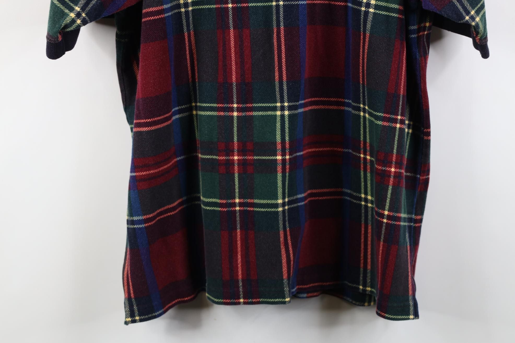Vintage Vintage 90s Streetwear Plaid Collared Golf Polo Shirt Cotton Size US L / EU 52-54 / 3 - 10 Thumbnail