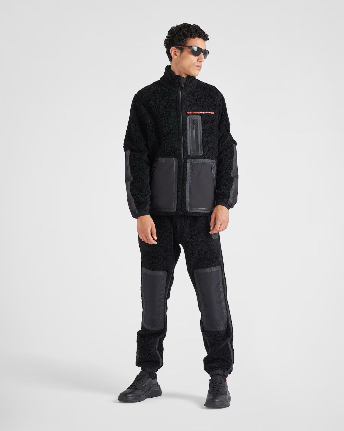 Prada (NEW) Linea Rossa FW20 Recycled Fleece Technical Jacket Size US XXL / EU 58 / 5 - 8 Thumbnail