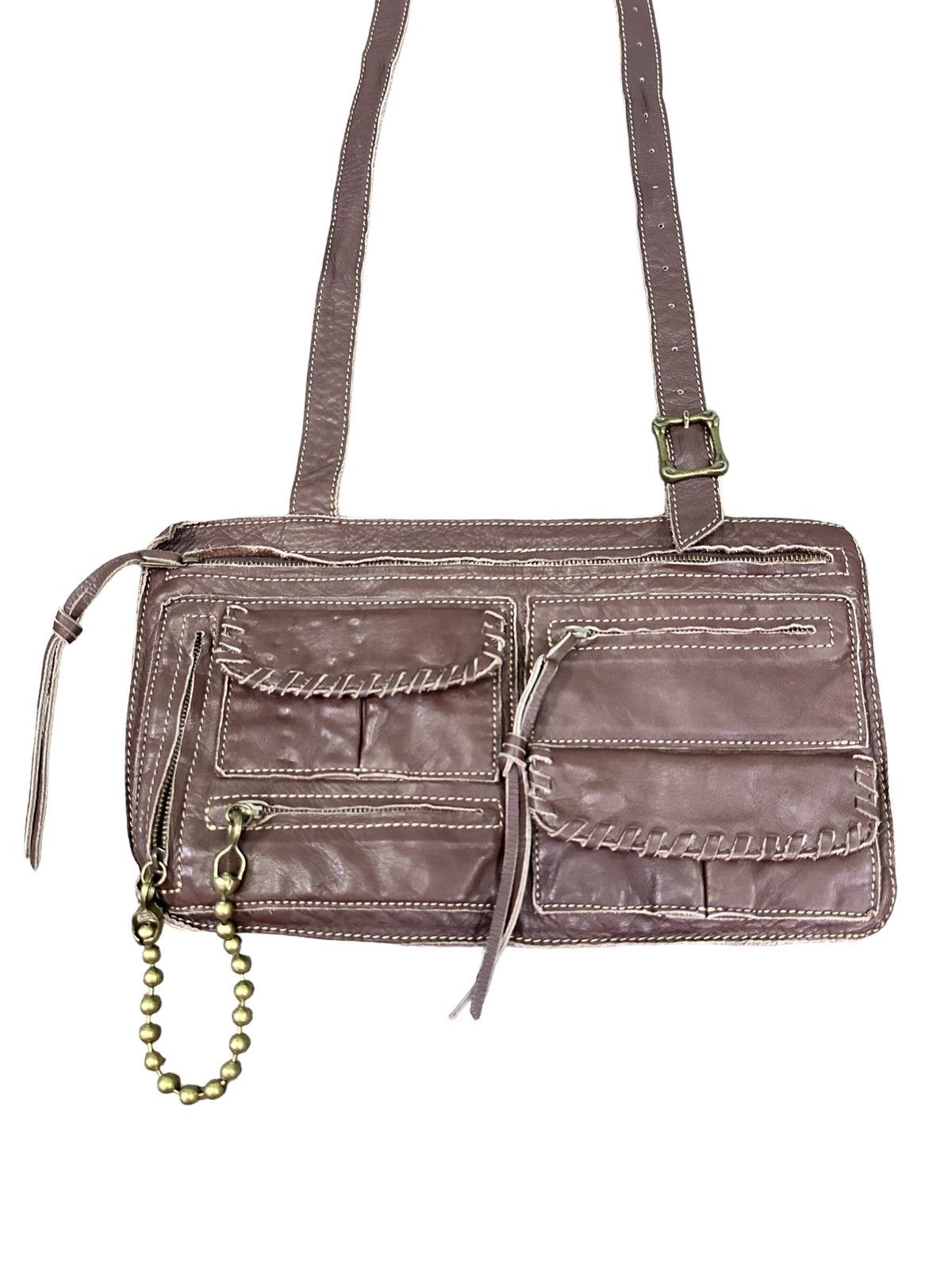 Japanese Brand A.I.P LEATHER CROSSBODY BAG Size ONE SIZE - 2 Thumbnail