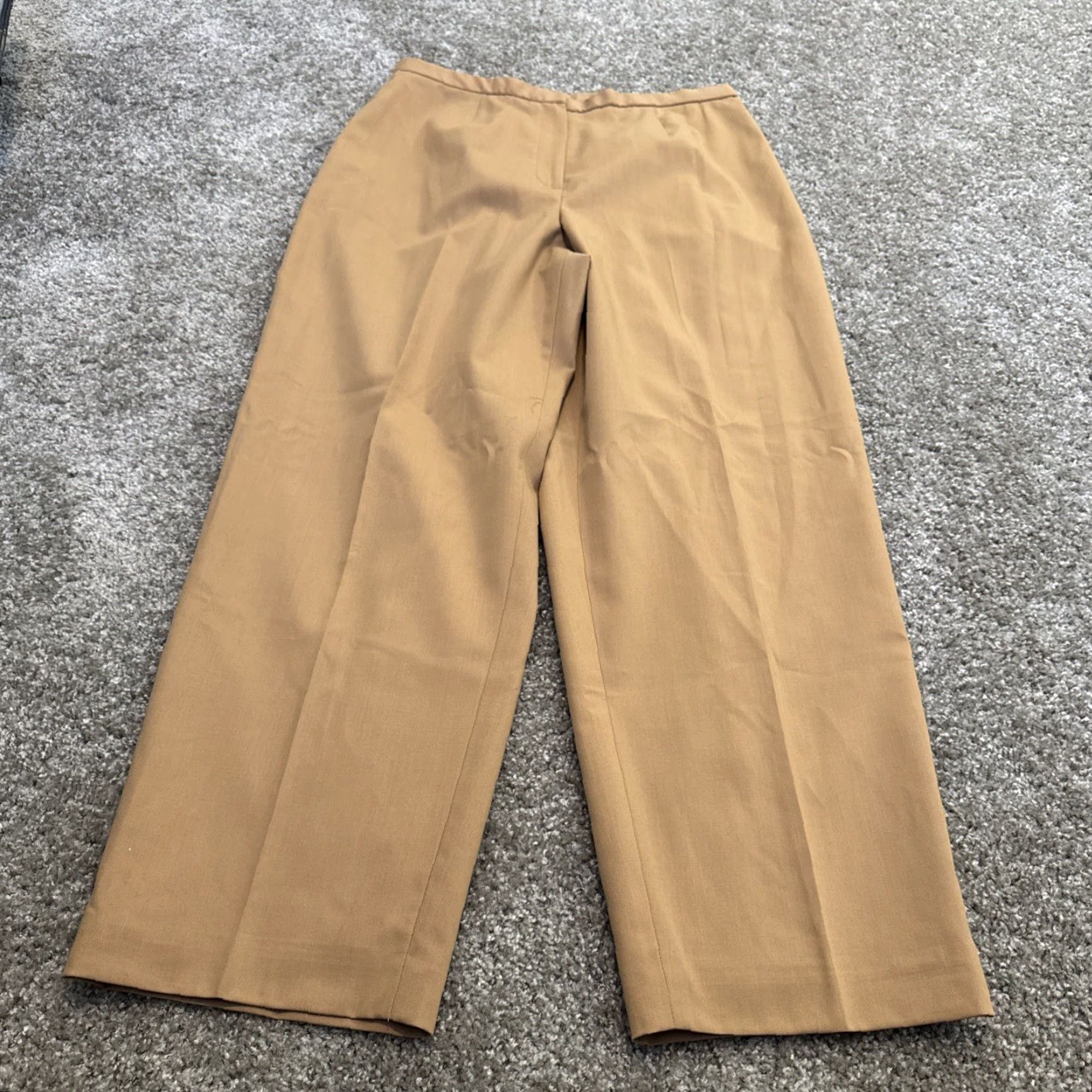 Preston & York Preston & York Dress Pants Women's 14P Petite Khaki Pants Flat Front 32W 28in Straight Size 24" / US 00 / IT 34 - 5 Thumbnail