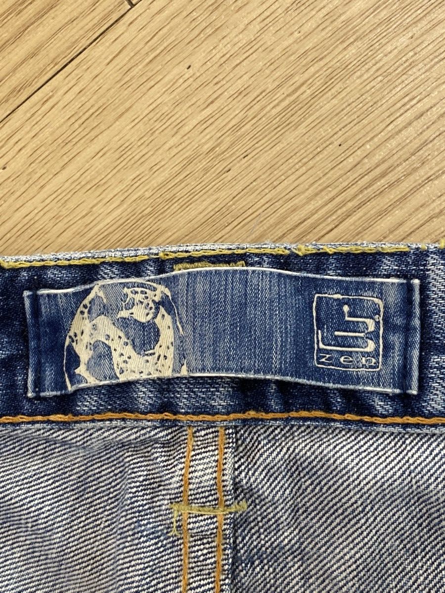 Japanese Brand Japanese Brand Distressed Acid Blue Wash Style Size US 34 / EU 50 - 17 Thumbnail