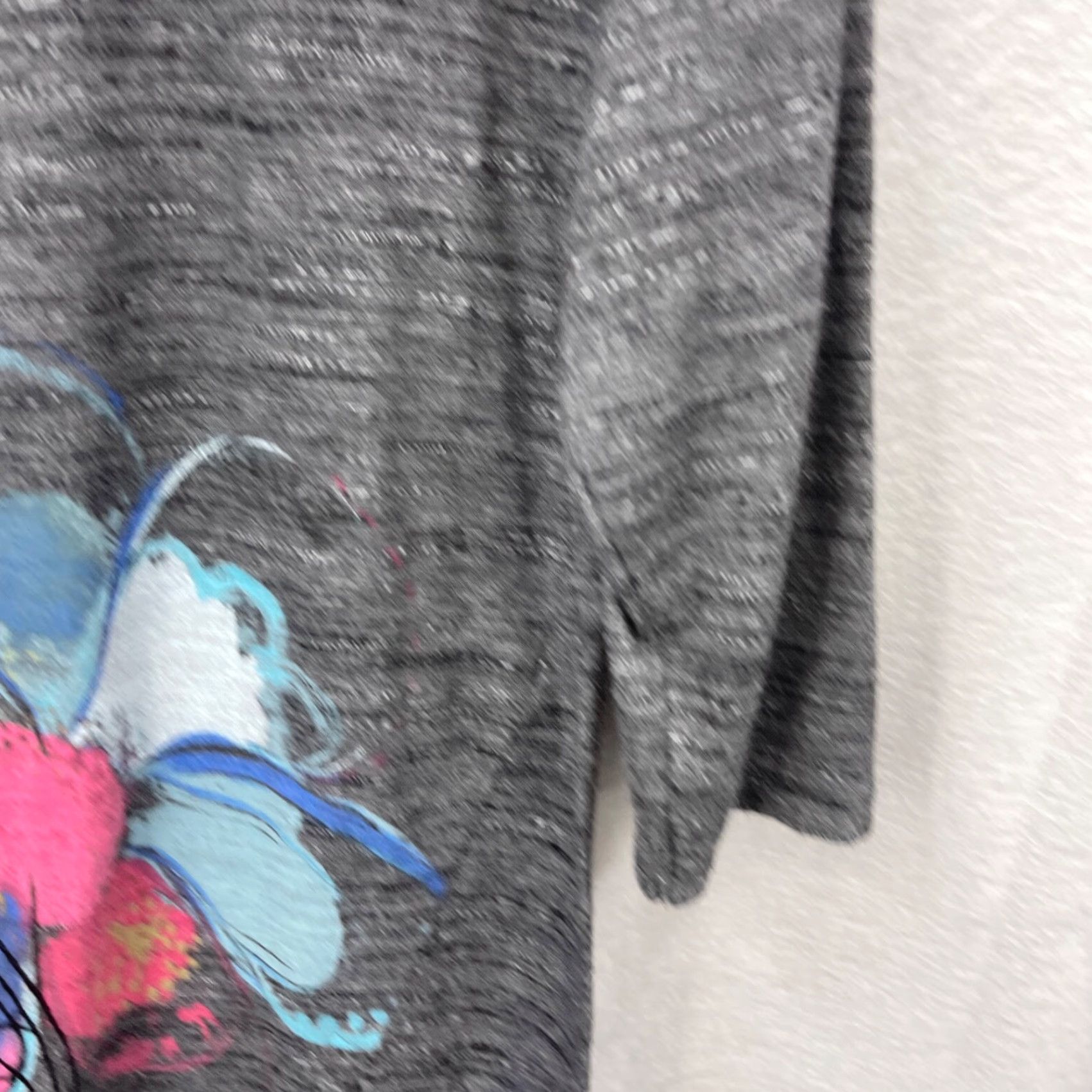Desigual Desigual Floral Geometric Blouse Womens Small Gray Asymmetric 3/4 Sleeve Casual Top Size S / US 4 / IT 40 - 5 Thumbnail