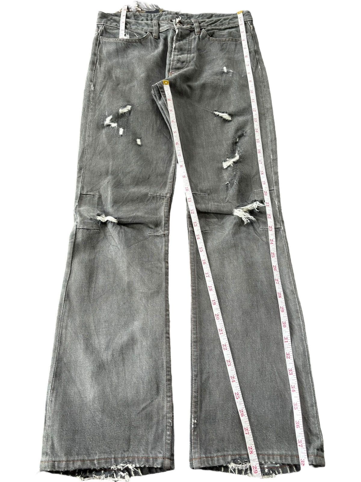RIPVANWINKLE Vintage Ripvanwinkle Button Fly Distressed Flare Jeans Size US 29 - 7 Thumbnail