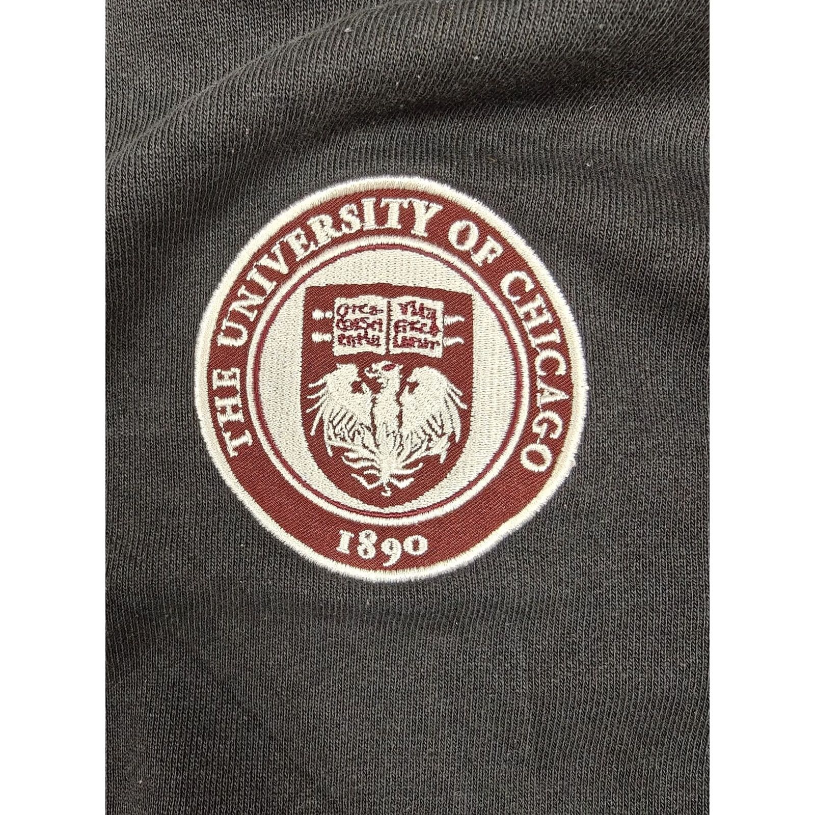 Champion VINTAGE Champion Hoodie Mens 2XL Black Full Zip UChicago Seal Patch Fleece 90s Size US XXL / EU 58 / 5 - 4 Thumbnail