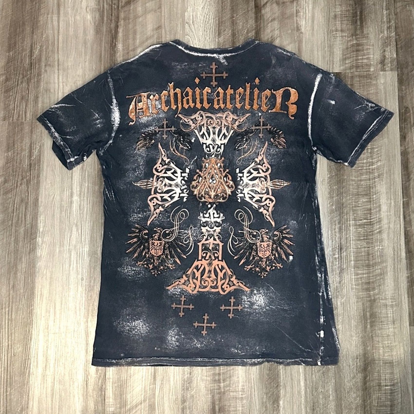 Affliction Affliction Archaic Atelier Newman Tee XL Men Black Size US XL / EU 56 / 4 - 3 Thumbnail