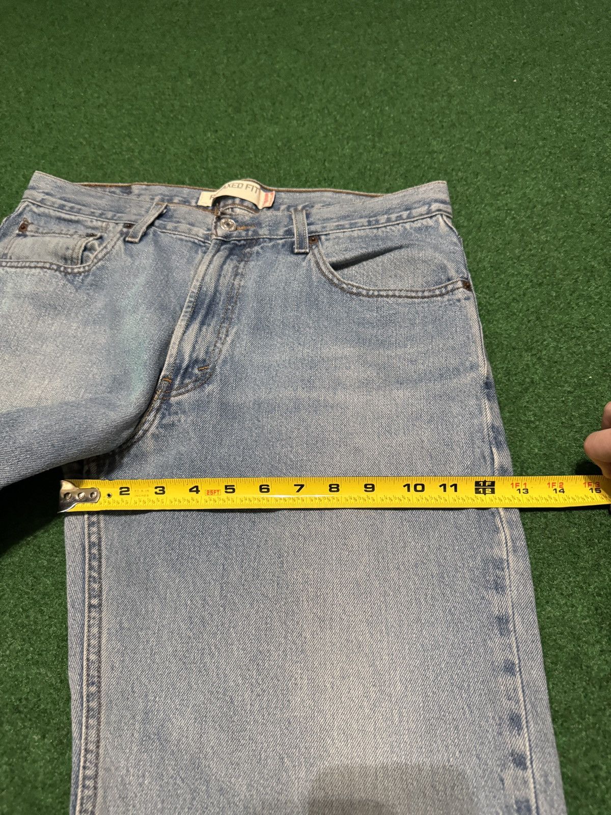 Levi's Vintage Clothing Levis 550 Relaxed Y2K Wide Leg Baggy 34x34 Light Wash Jeans Size US 34 / EU 50 - 11 Thumbnail