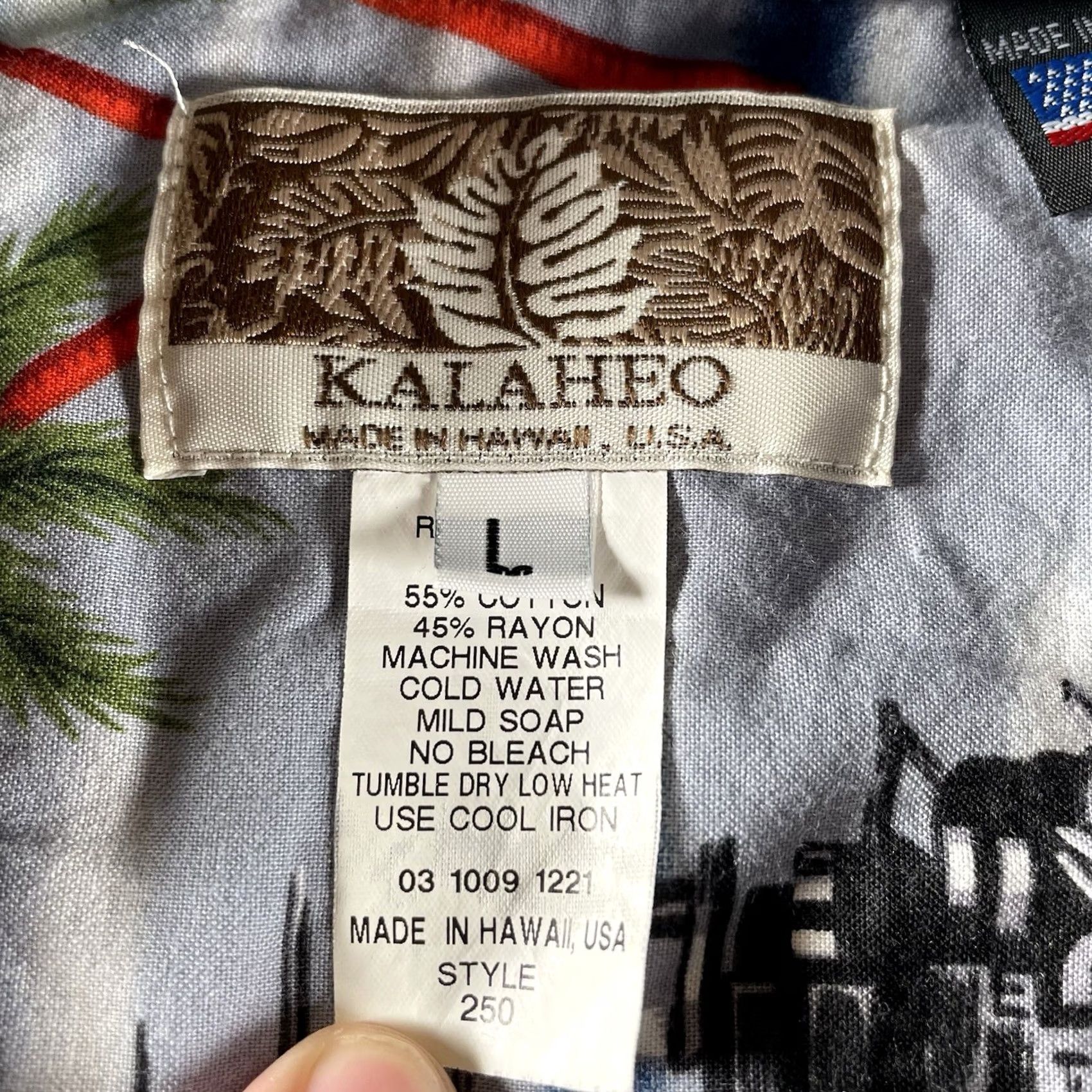 Vintage VINTAGE Kalaheo USN US Navy battle war ship print hawaiian shirt LARGE vtg 90s usa made Size US L / EU 52-54 / 3 - 2 Thumbnail