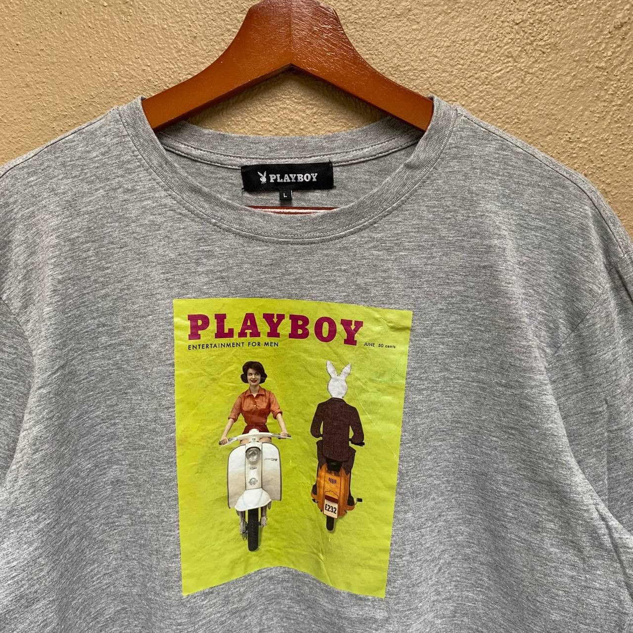 Playboy PLAYBOY Classic Magazine Style Print Long Sleeve Tee Size US L / EU 52-54 / 3 - 3 Thumbnail