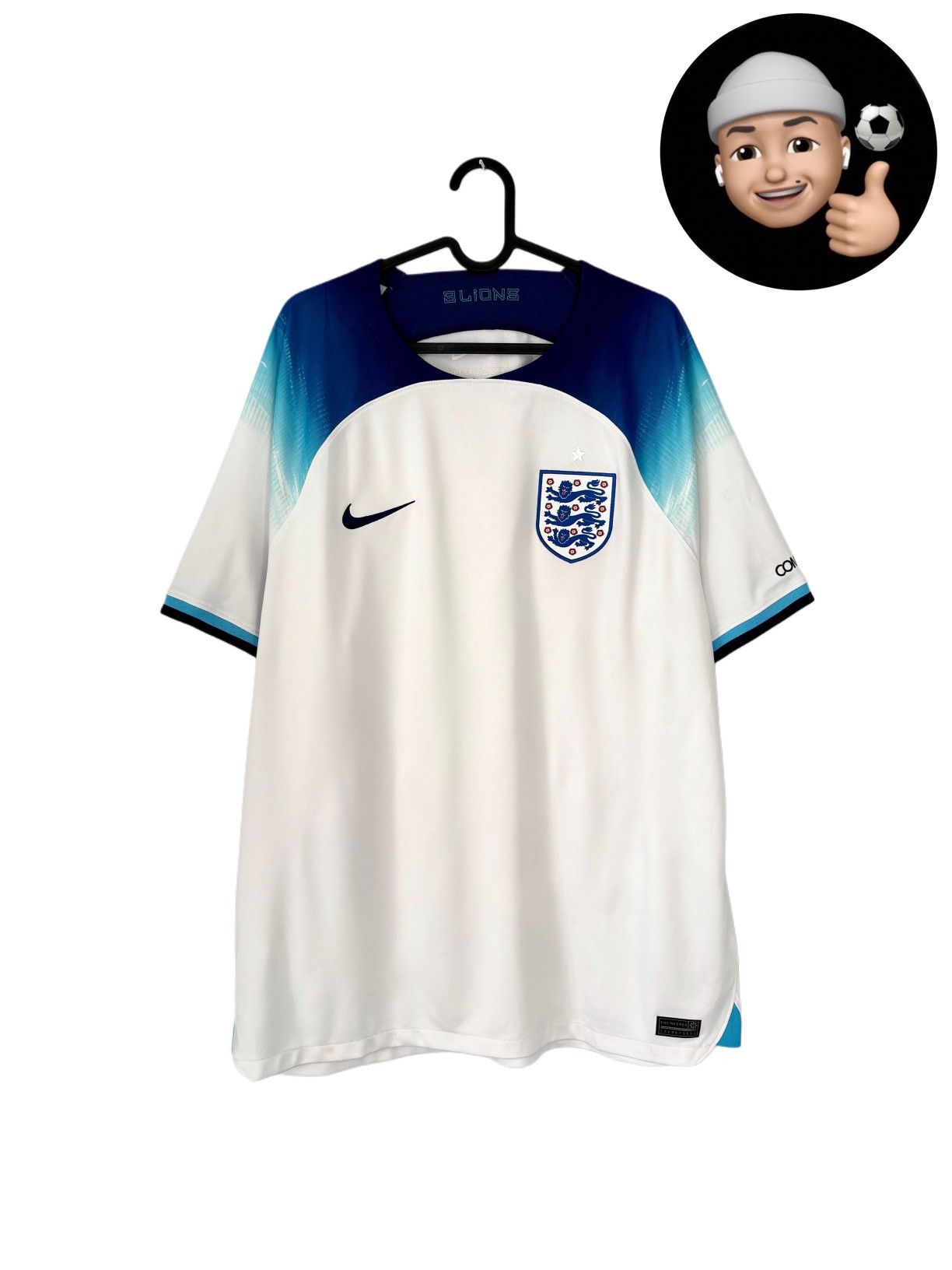 Nike 2022 2023 England Nike Euro Home Away Kit Soccer Jersey Tee Size US XL / EU 56 / 4 - 1 Thumbnail