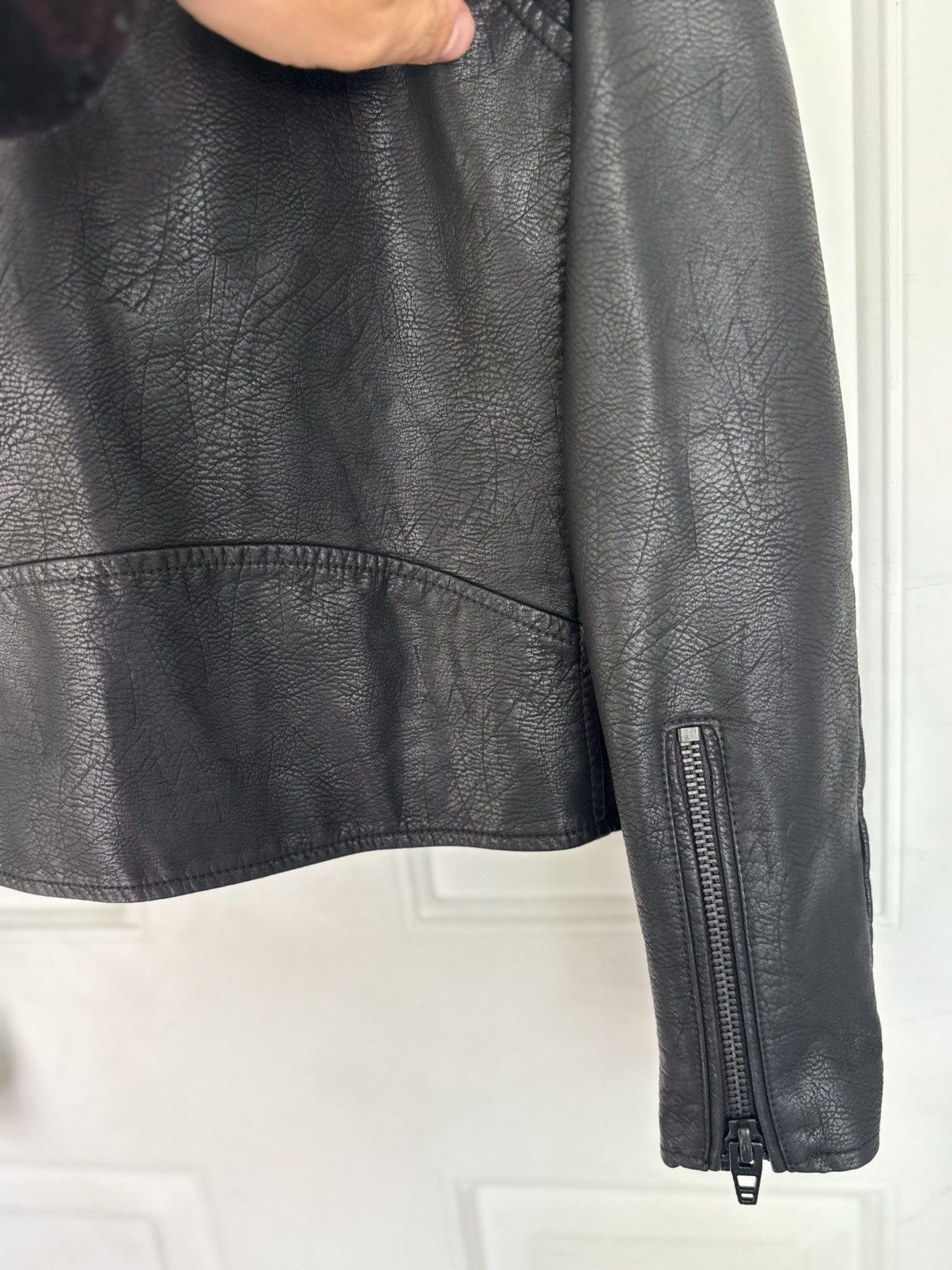 BLANKNYC × Leather BLANKNYC Woman’s Moto Jacket (Black Faux Leather) - NWT Size M / US 6-8 / IT 42-44 - 2 Thumbnail