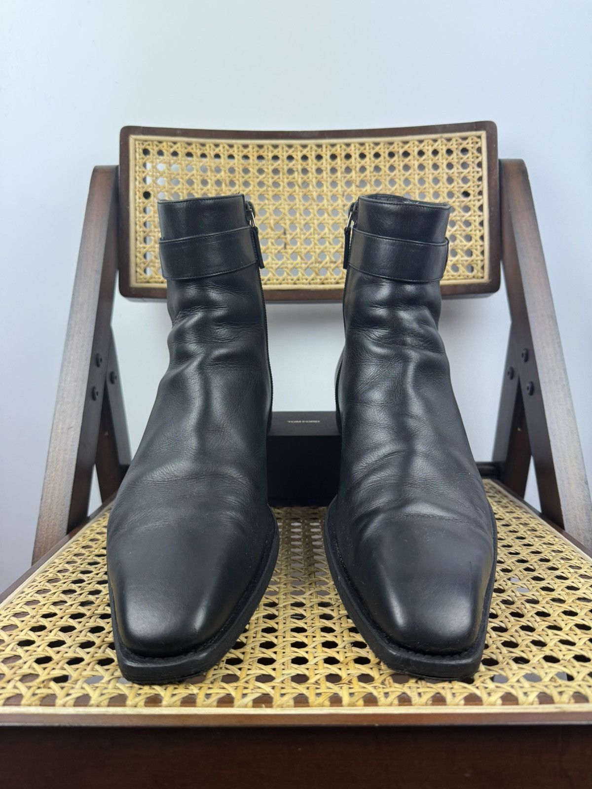 Gucci × Japanese Brand × Vintage Gucci Side Zip Boots Black 12 E