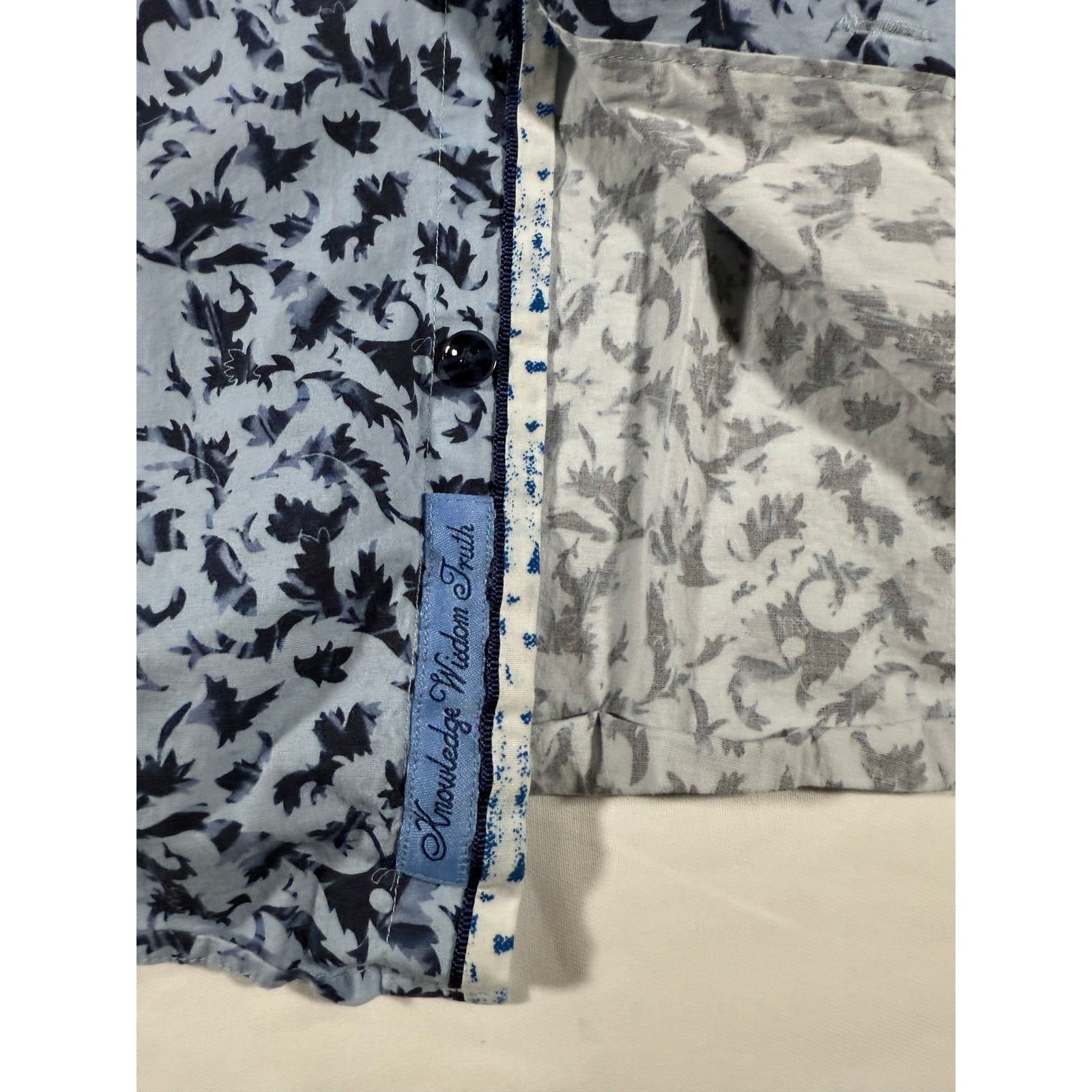 Robert Graham Robert Graham Men’s XL Long Sleeve Button Blue Floral Size US XL / EU 56 / 4 - 5 Thumbnail