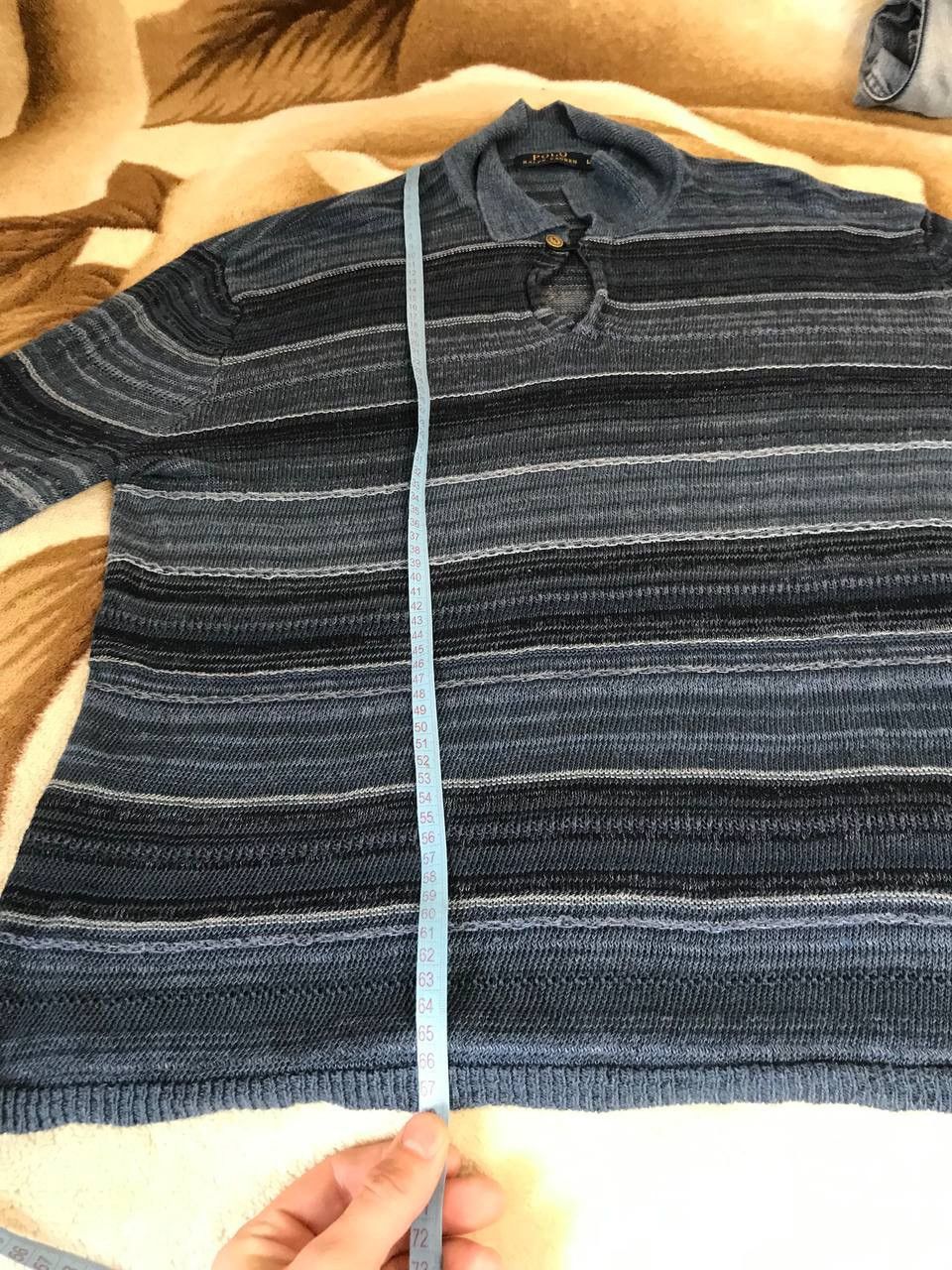 Vintage 🔥 Polo Ralph Lauren Loose Knit Linen Sweater Chief Keef Y2K Size US L / EU 52-54 / 3 - 11 Thumbnail