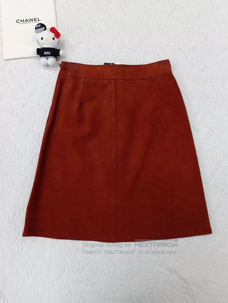 Gucci Gucci Orange suede skirt Size 26" / US 2 / IT 38 - 3 Thumbnail