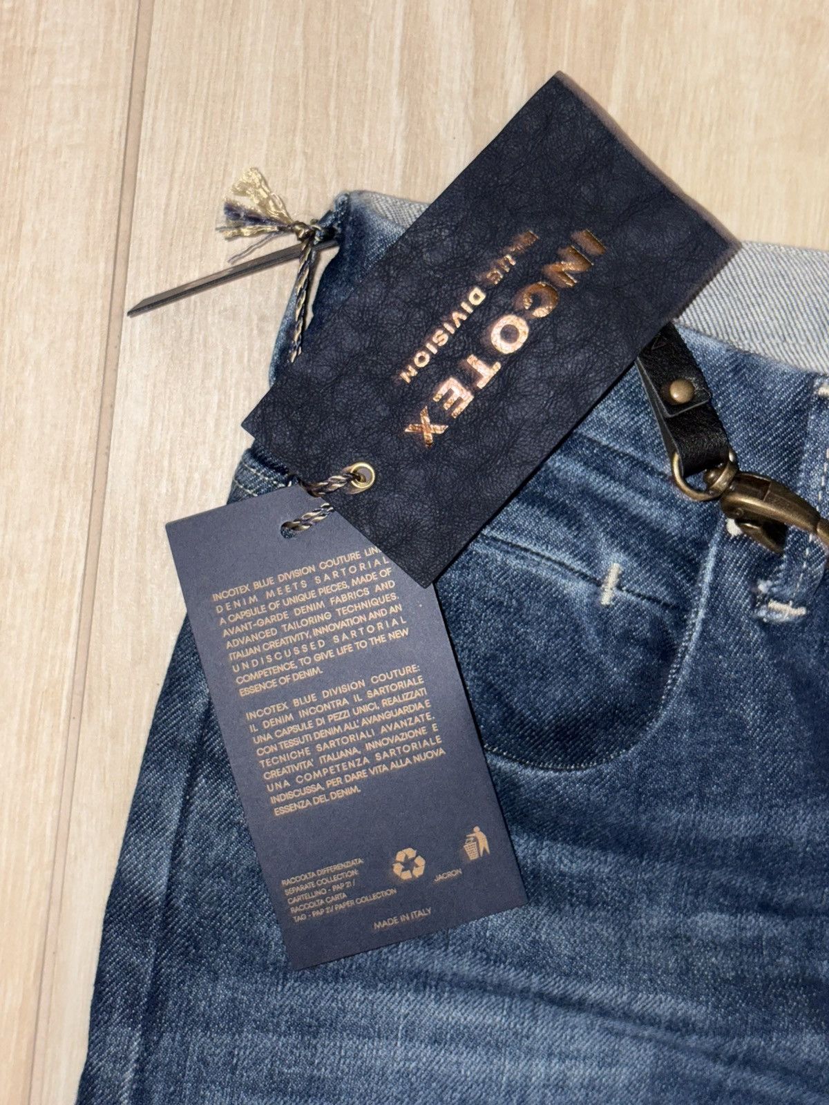 Incotex INCOTEX Blue Division "Couture Line" Sartorial Denim – BNWT Size US 30 / EU 46 - 3 Thumbnail