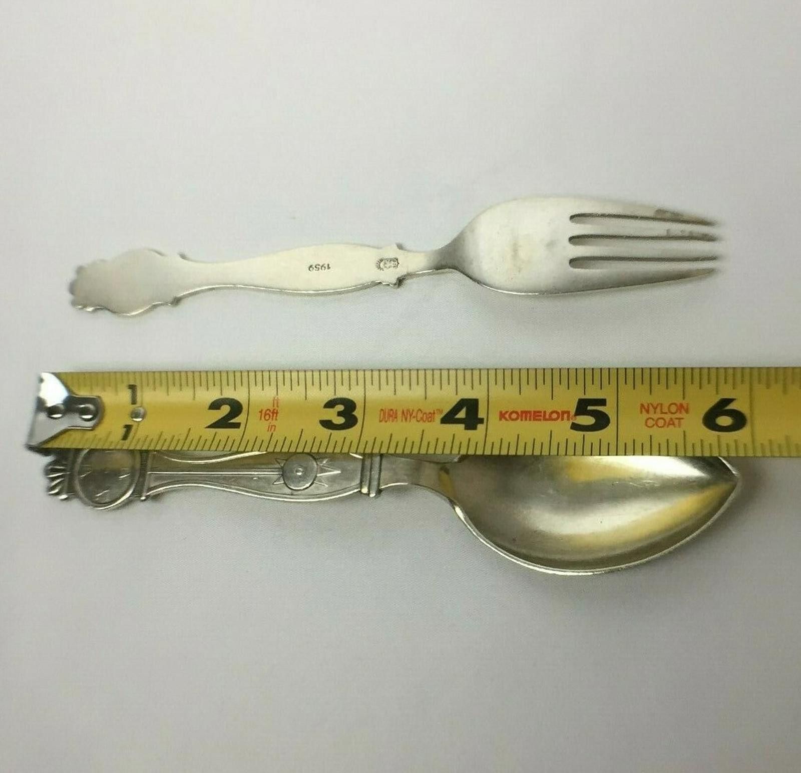 Other Sterling Silver Spoon & Fork Pendulum Clock 1959 OOAK Mexico Size ONE SIZE - 8 Thumbnail