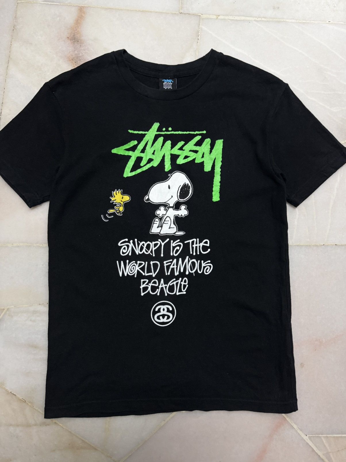 Stussy RARE STUSSY X SNOPPY VINTAGE PEANUTS BLACK TSHIRT Size US L / EU 52-54 / 3 - 15 Thumbnail