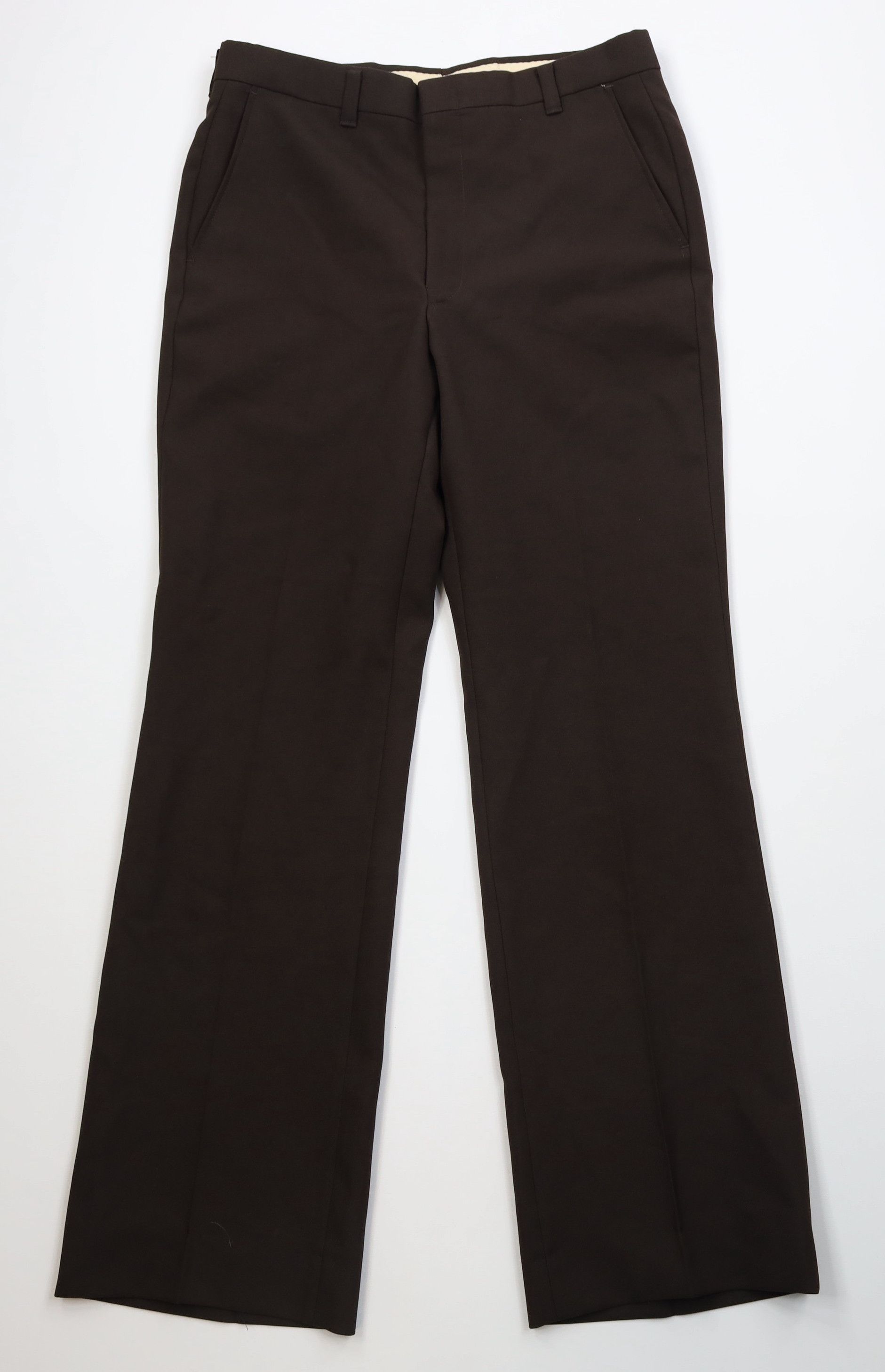 Vintage Vintage 70s Streetwear Bell Bottoms Chino Pants Brown USA Size US 34 / EU 50 - 1 Thumbnail