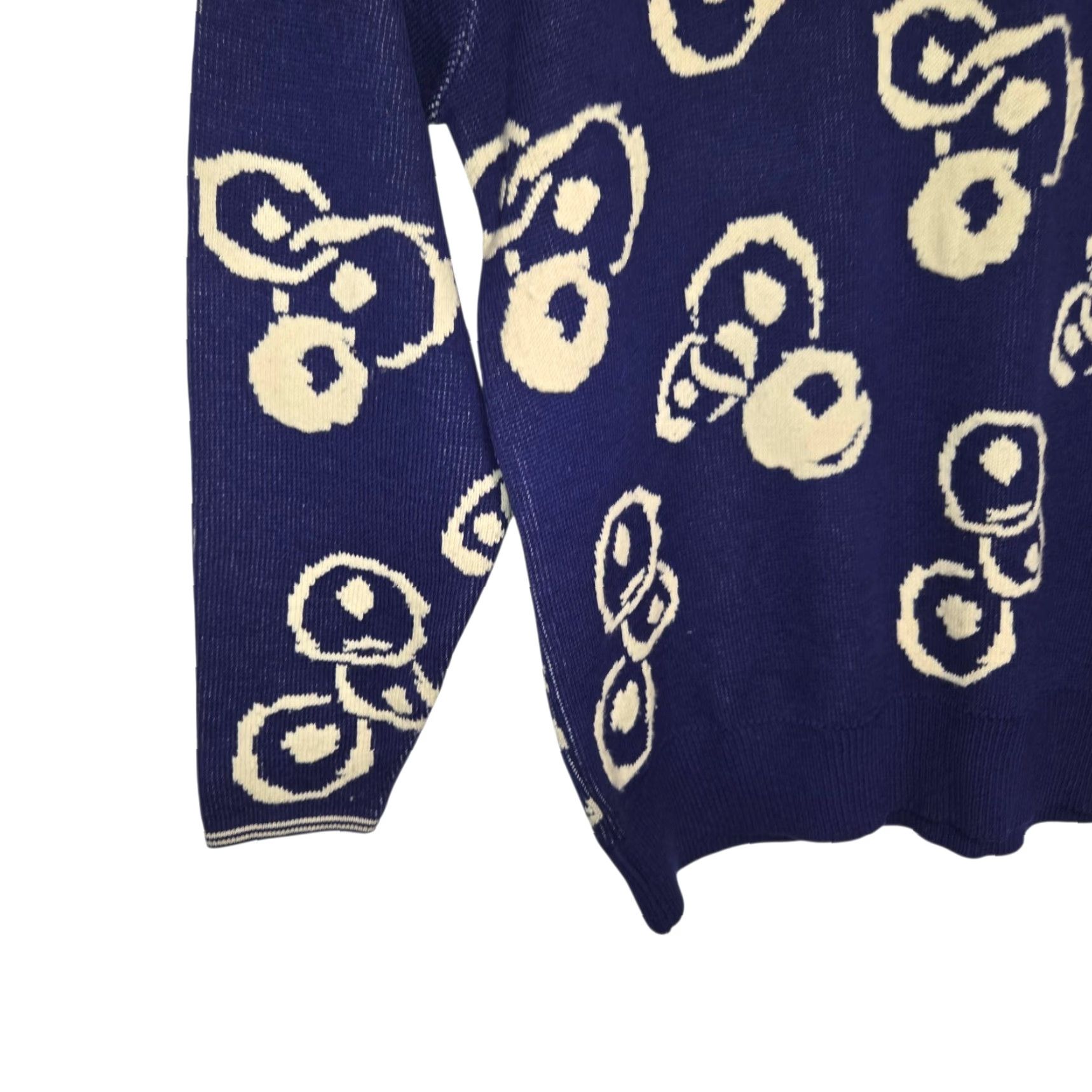Yohji Yamamoto Yohji Yamamoto Pour Homme Wool Sweater Blue Mens XL Crew Neck 100% Laine TENUGUI DESIGN Read Designer Pullover Size US XL / EU 56 / 4 - 2 Thumbnail