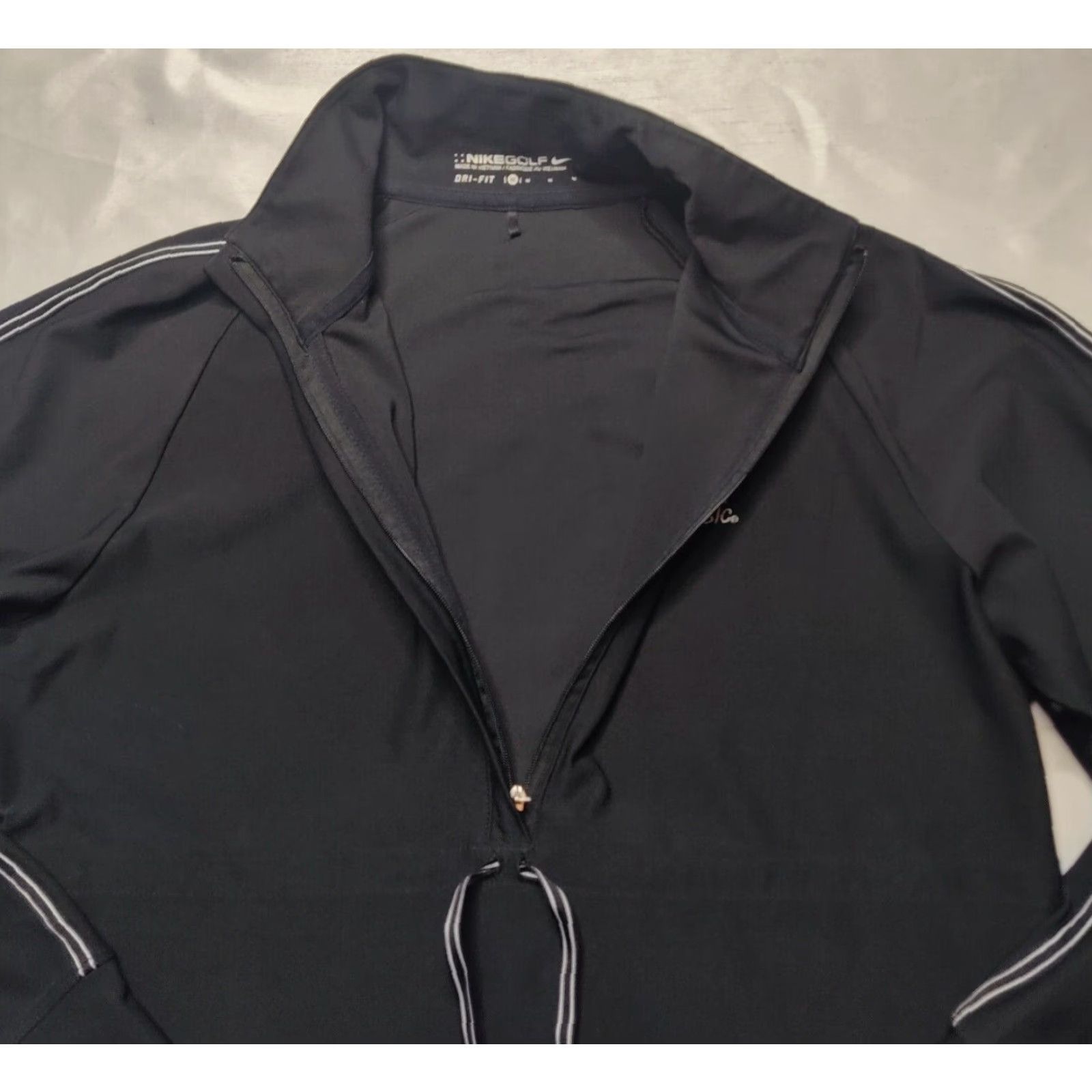 Nike NIKE GOLF THE HONDA CLASSIC Women DRI-FIT 1/2 Zip Black Pullover Size M / US 6-8 / IT 42-44 - 6 Thumbnail