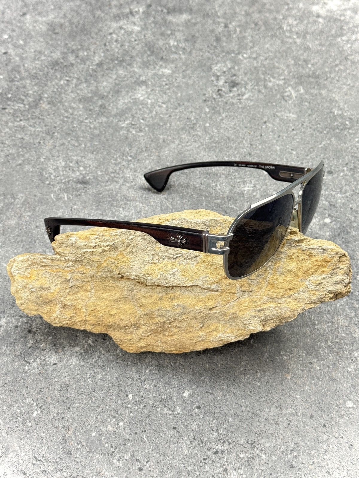 Chrome Hearts Chrome Hearts The Brown Glasses Size ONE SIZE - 1 Thumbnail