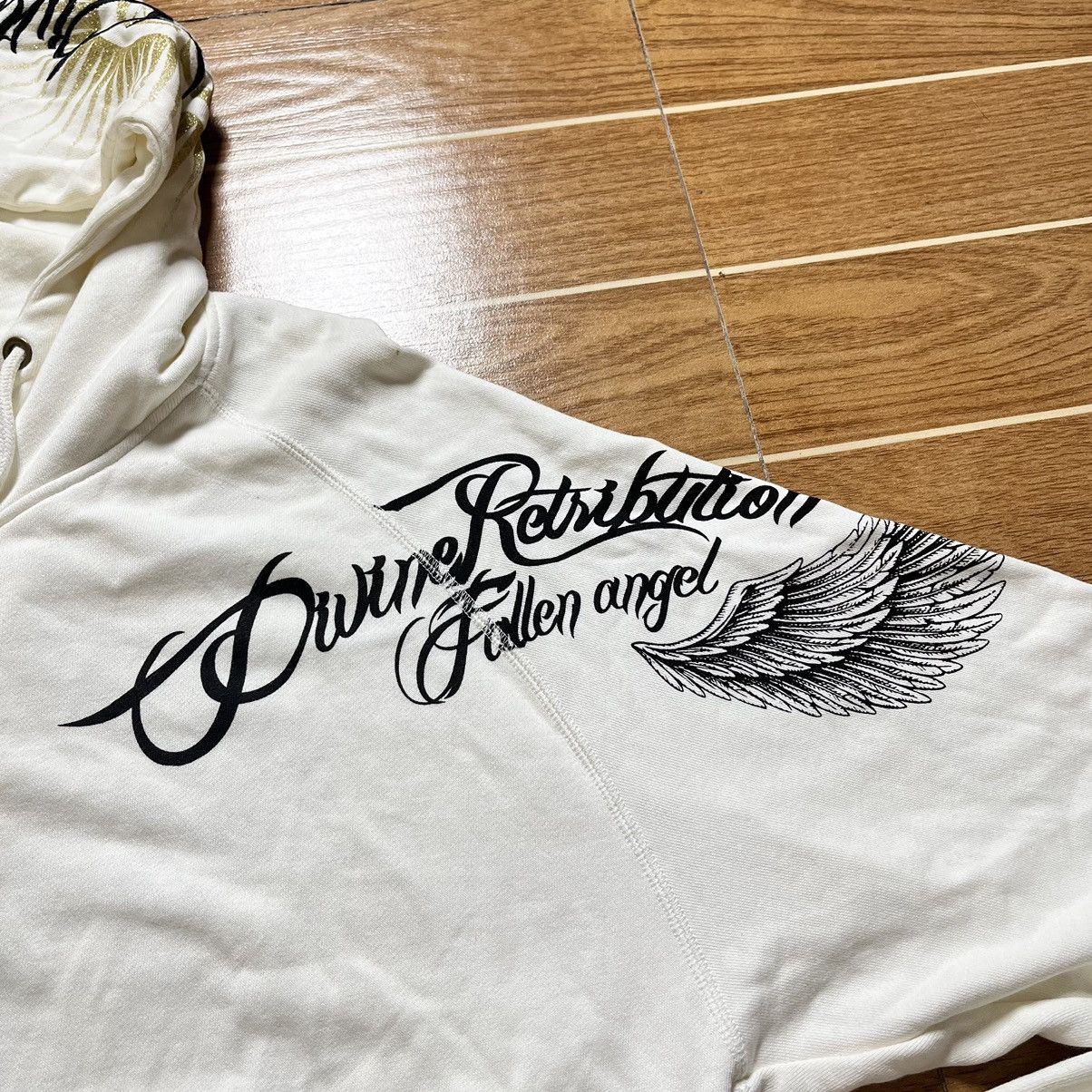 Japanese Brand Divine Retribution Fallen Angel Zip Up Jacket Size US XXL / EU 58 / 5 - 5 Thumbnail