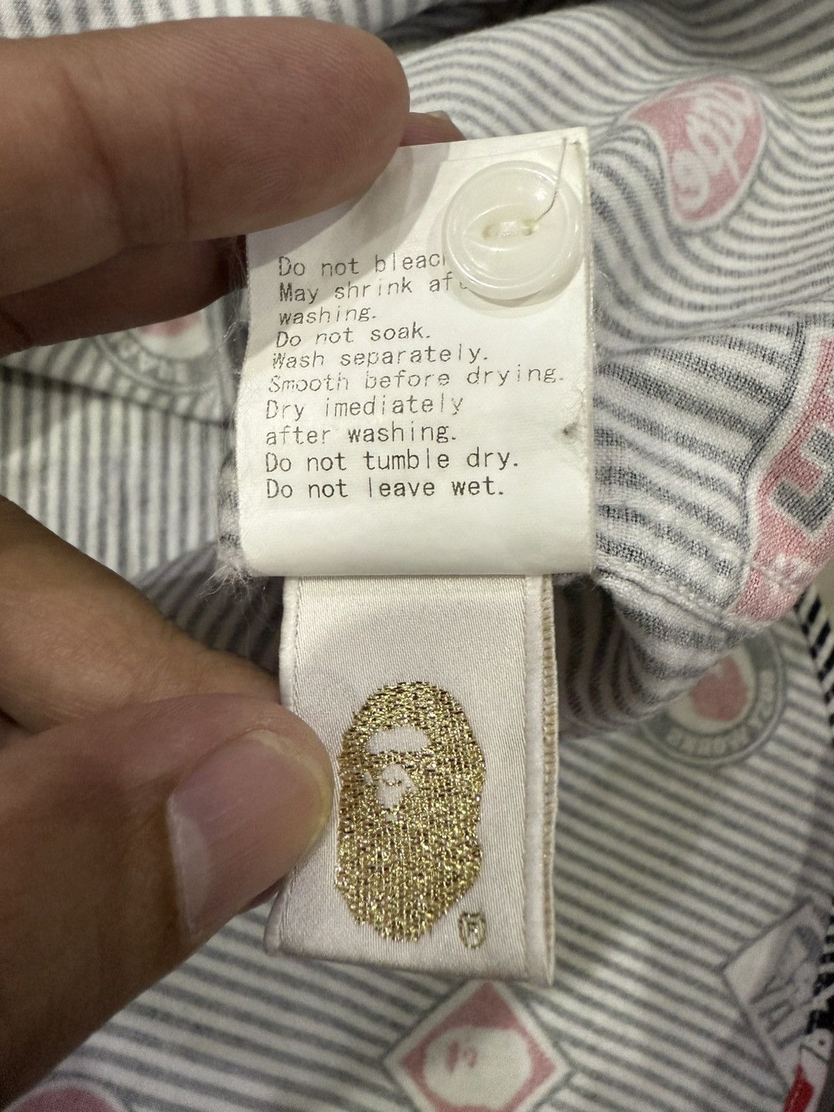 Bape Vintage bape fullprint longsleeve button ups shirts Size US L / EU 52-54 / 3 - 10 Thumbnail