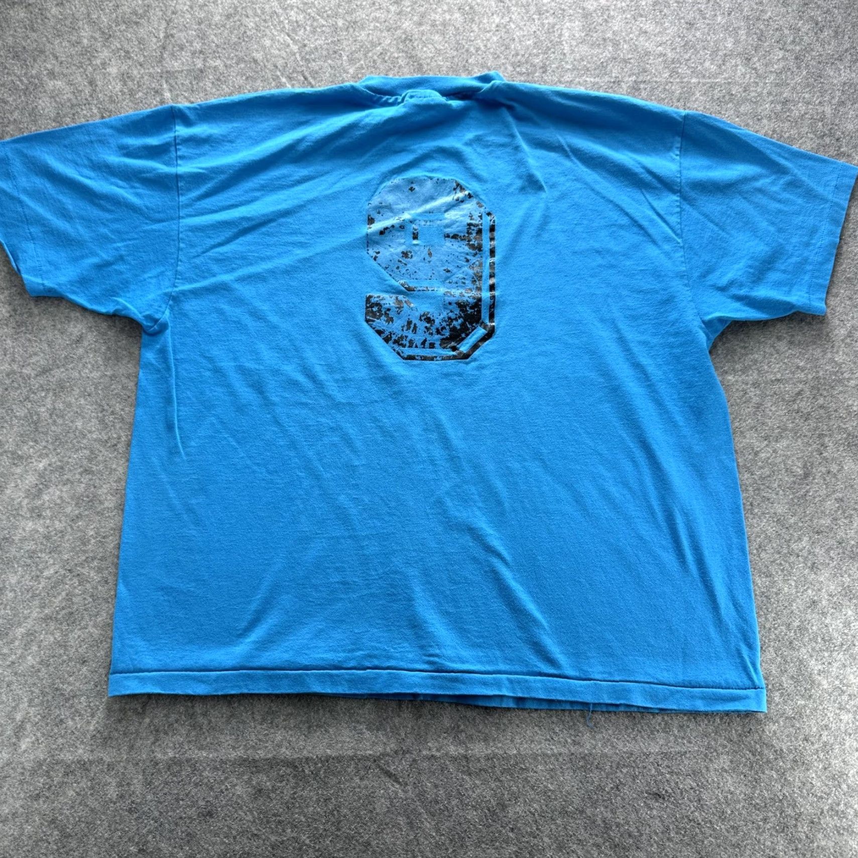 Hanes VINTAGE Hanes Shirt Mens XL Blue Heavyweight 50/50 Number 9 Graphic Made USA 90s Size US XL / EU 56 / 4 - 7 Thumbnail