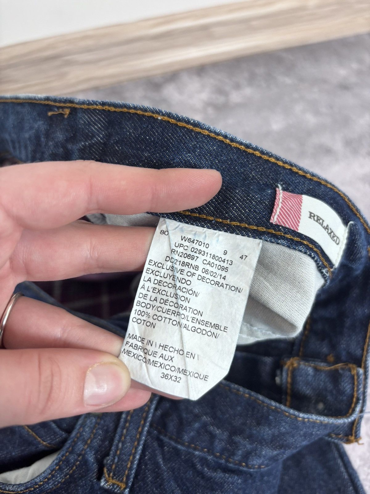 Dickies Dickies Men’s Denim Jeans Distressed Dark Blue USA Workwear Size US 36 / EU 52 - 12 Thumbnail