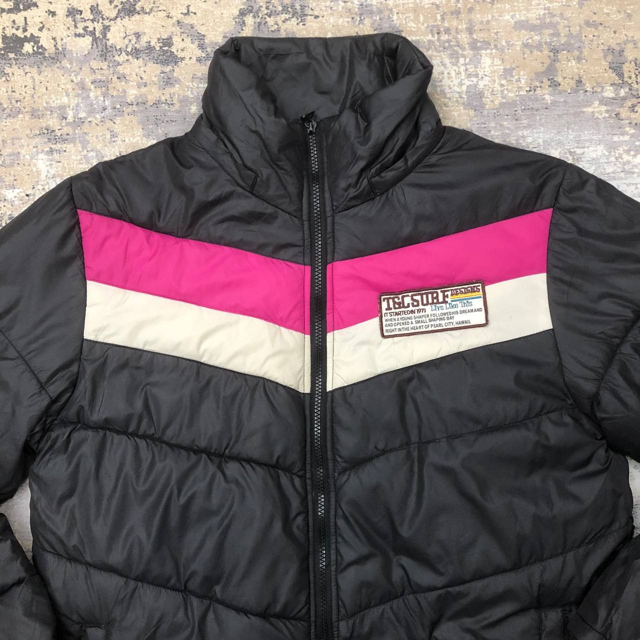 Japanese Brand Y111. T&C SURF DESIGNS ALOHA PUFFER WINTER JACKET Size US M / EU 48-50 / 2 - 3 Thumbnail