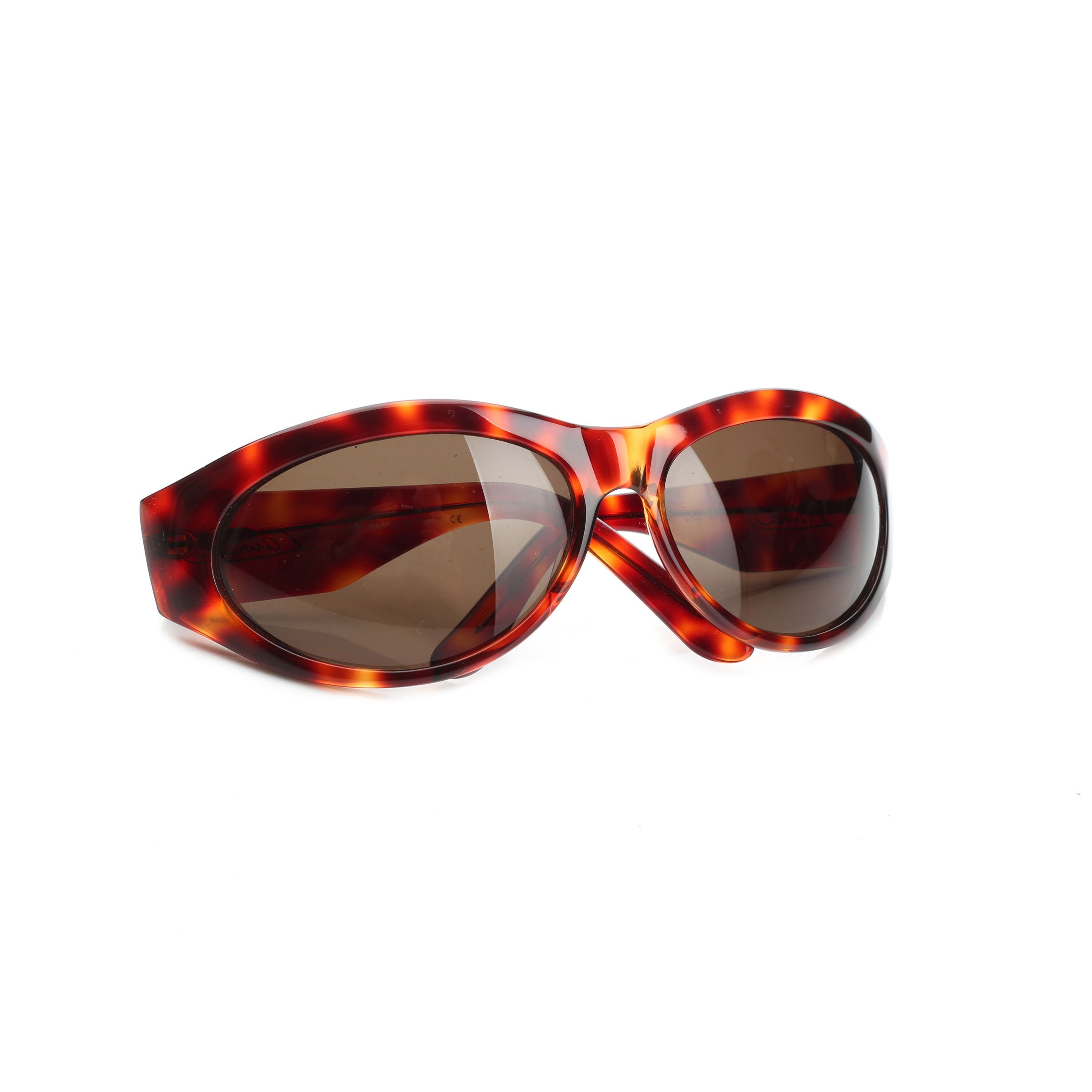 Laura Biagiotti Laura Biagiotti 90s Dark Cheetah Oversized Sunglasses Size ONE SIZE - 3 Thumbnail
