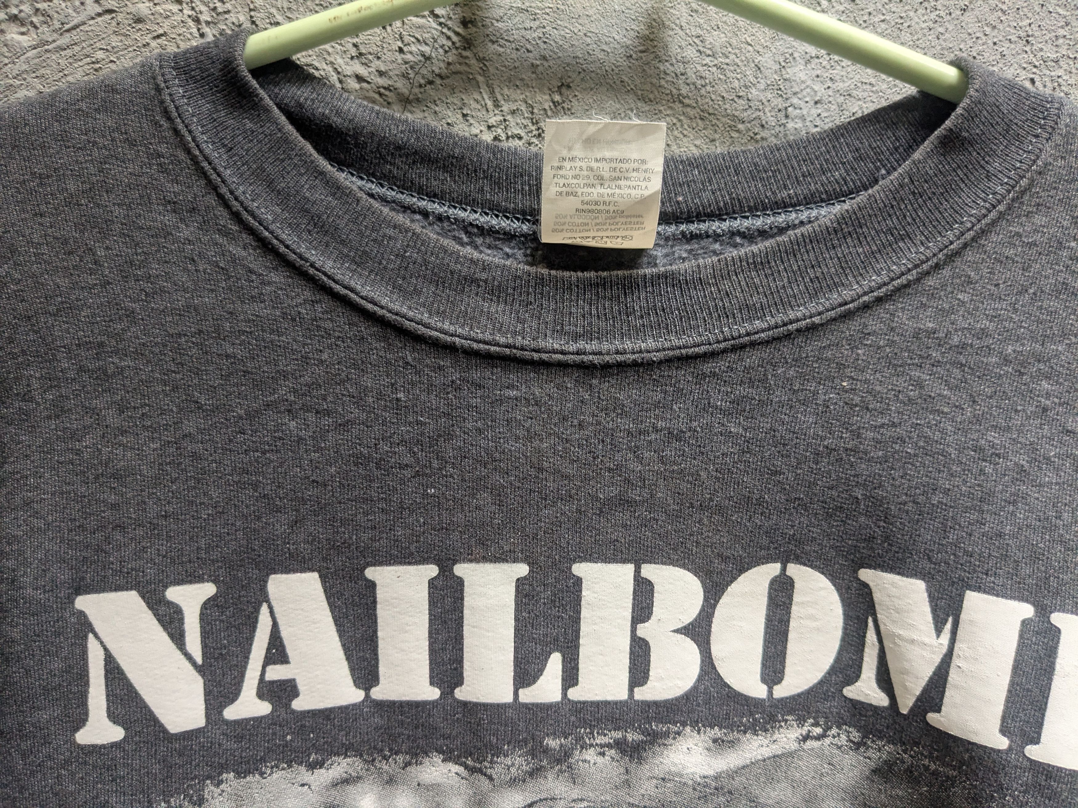 Vintage nailbomb sweatshirt point blank max cavalera Size US L / EU 52-54 / 3 - 5 Thumbnail