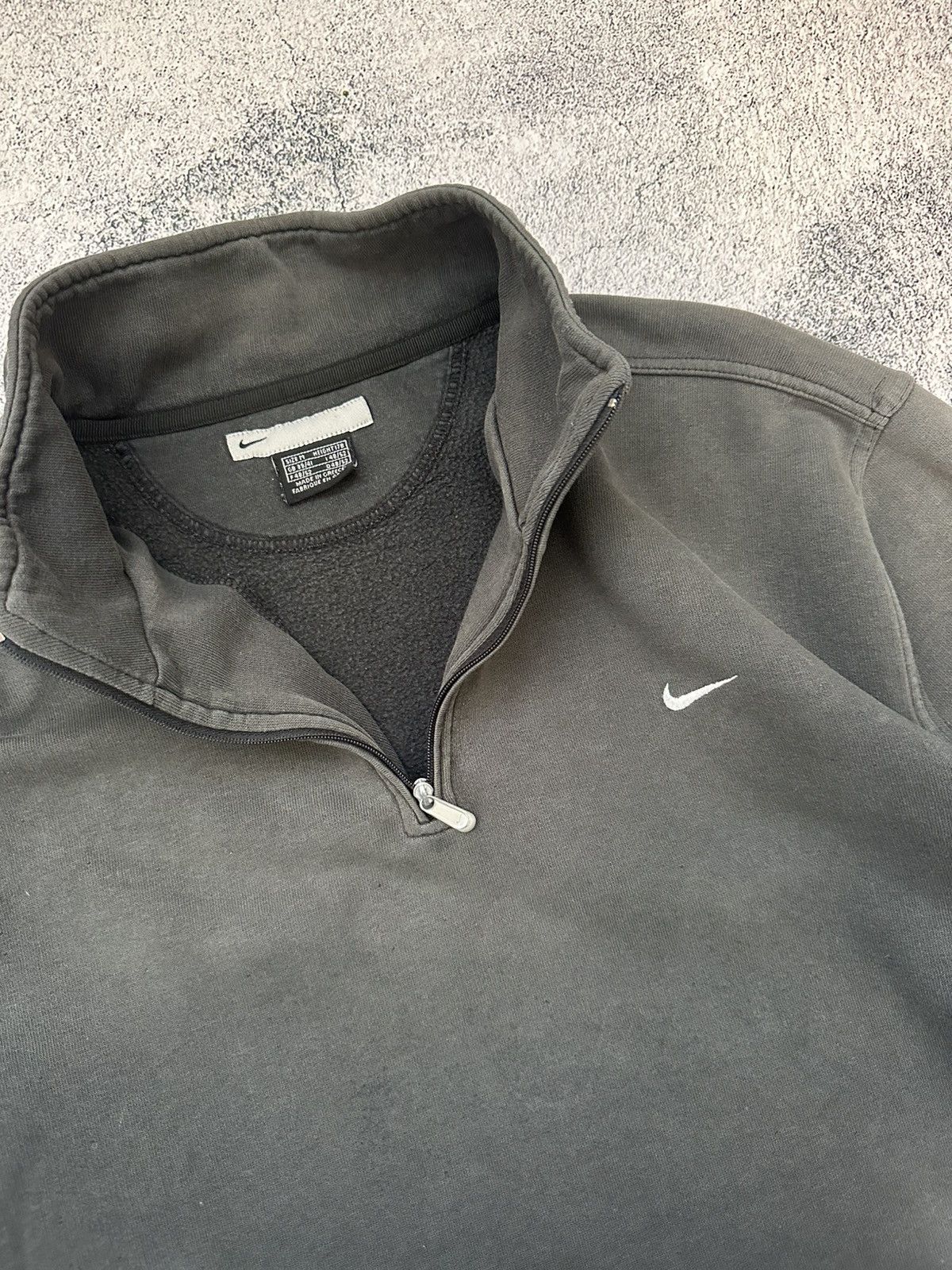 Nike Vintage Nike Sweatshirt Distresed 1/4 Zip Gray Size US M / EU 48-50 / 2 - 9 Thumbnail