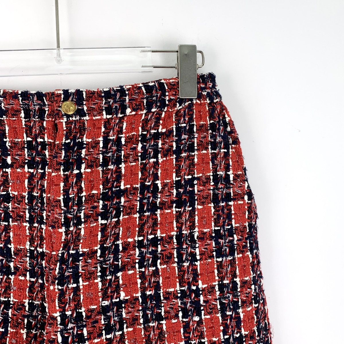 Gucci Gucci Red Cotton Check Woven Tweed Casual Shorts Size 30" / US 8 / IT 44 - 3 Thumbnail