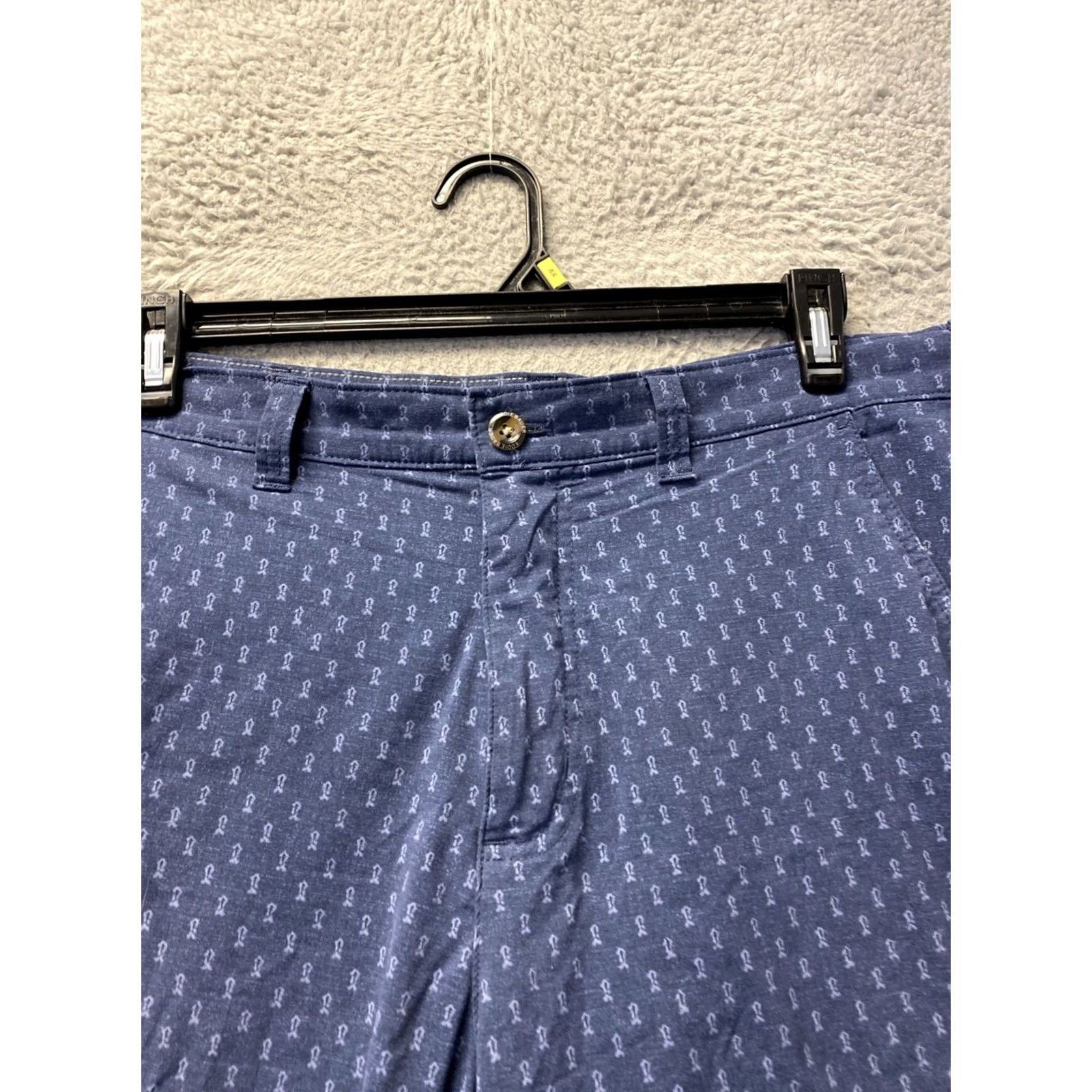 Eddie Bauer Eddie Bauer Shorts Men 36 Blue Nylon Chino 8 Inseam Pockets Casual Travel Size US 36 / EU 52 - 2 Thumbnail