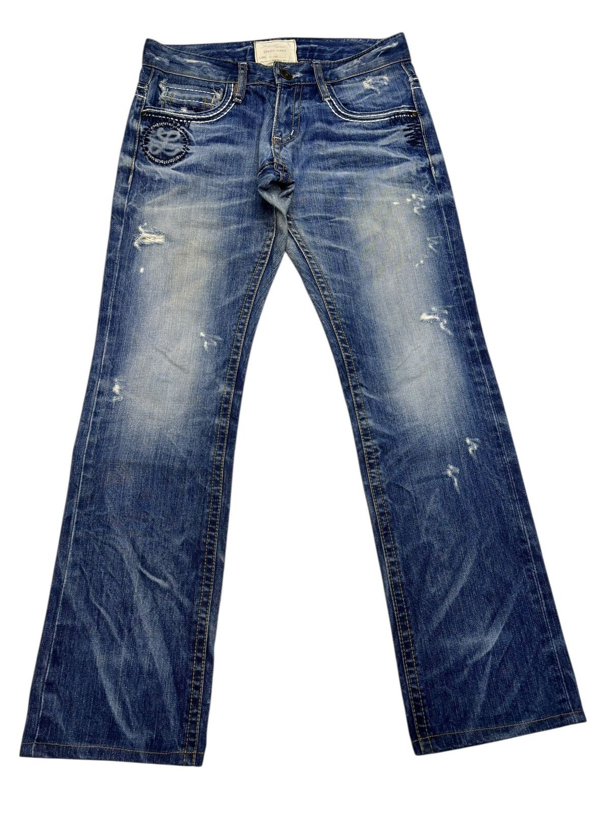 Kapital 💥LOLITA YOSHITOMO NARA DISTRESSED DENIM JEANS Size US 31 - 4 Thumbnail