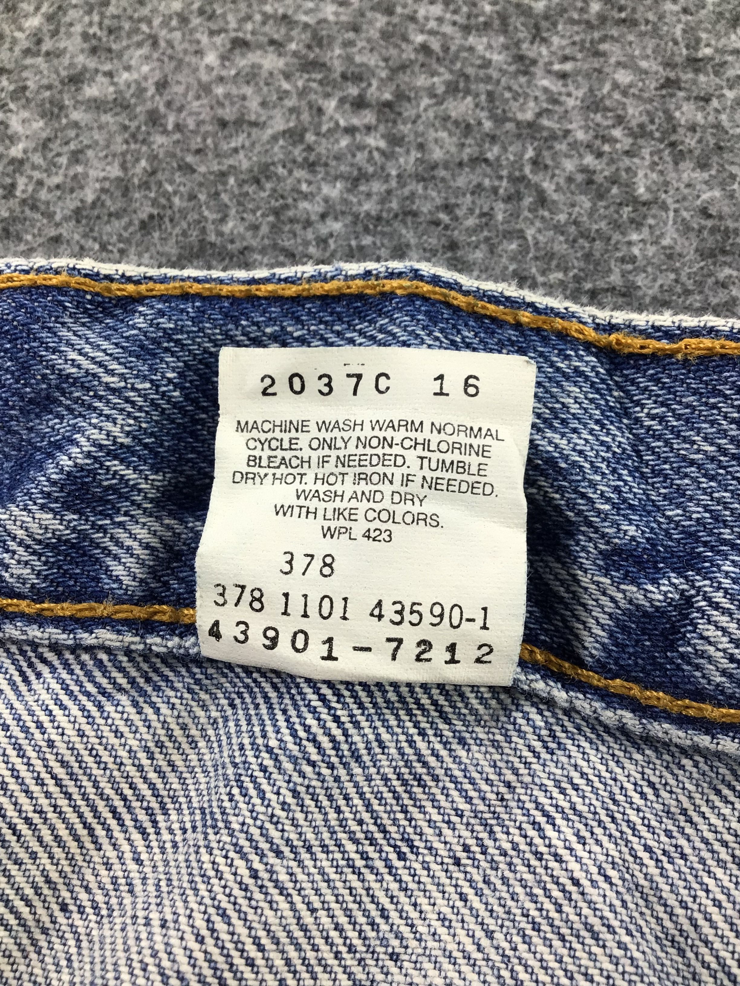 Levi's Vintage Levis 901 Straight Jeans Blue Wash KJ282 Size US 37 - 10 Thumbnail