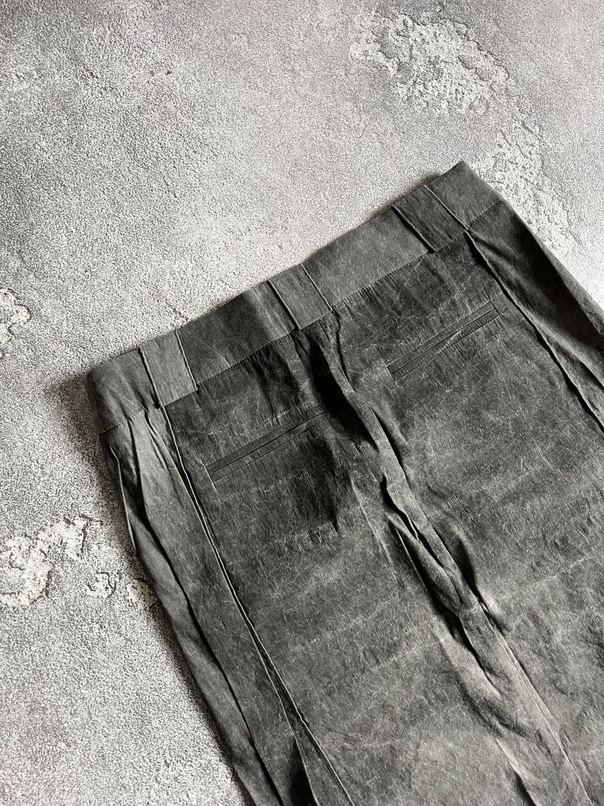 Annette Gortz Annette Gortz Sz 40 Crinkle Straight Kiss Skirt Linen Blend Size 27" / US 4 / IT 40 - 5 Thumbnail