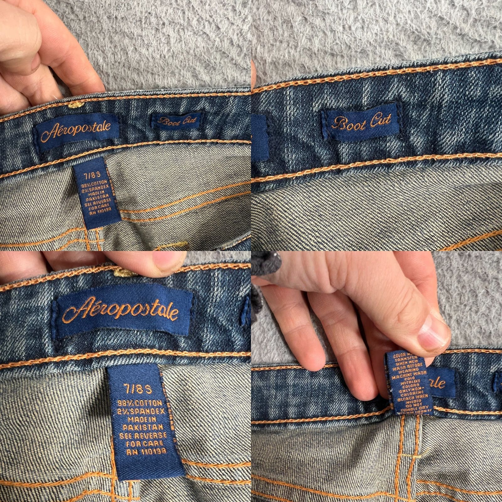 Vintage VINTAGE Aeropostale Jeans Women Size 7/8 Boot Cut 31 Inseam Blue Denim Cotton Blend Mid Rise Womens jeans Size 28" / US 6 / IT 42 - 8 Thumbnail