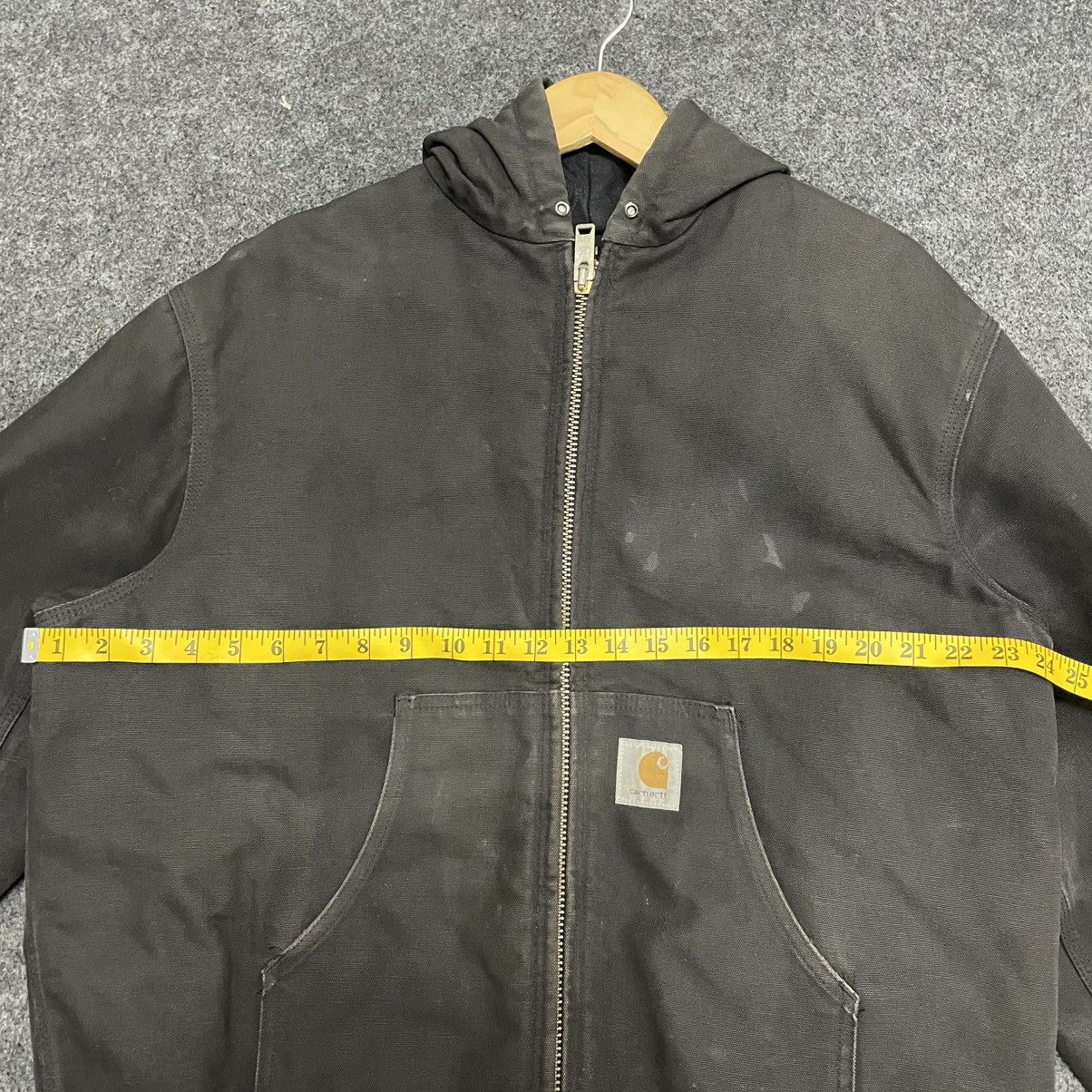 Carhartt Vintage Carhartt J04 BLK Firm Duck Hooded Jacket Size US L / EU 52-54 / 3 - 14 Thumbnail