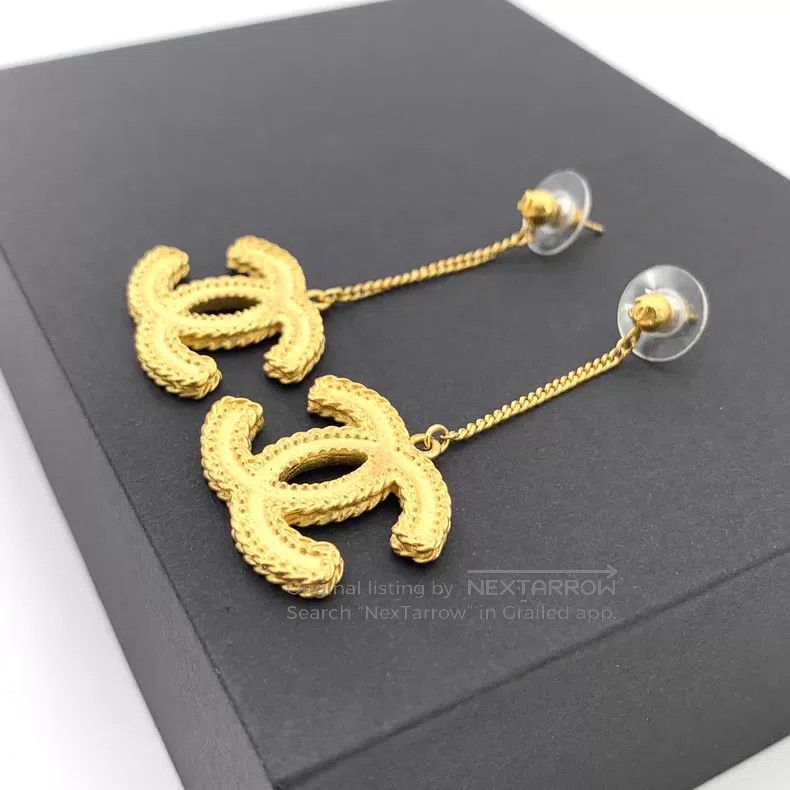 Chanel Chanel Golden double C wheat spike earrings Size ONE SIZE - 3 Thumbnail