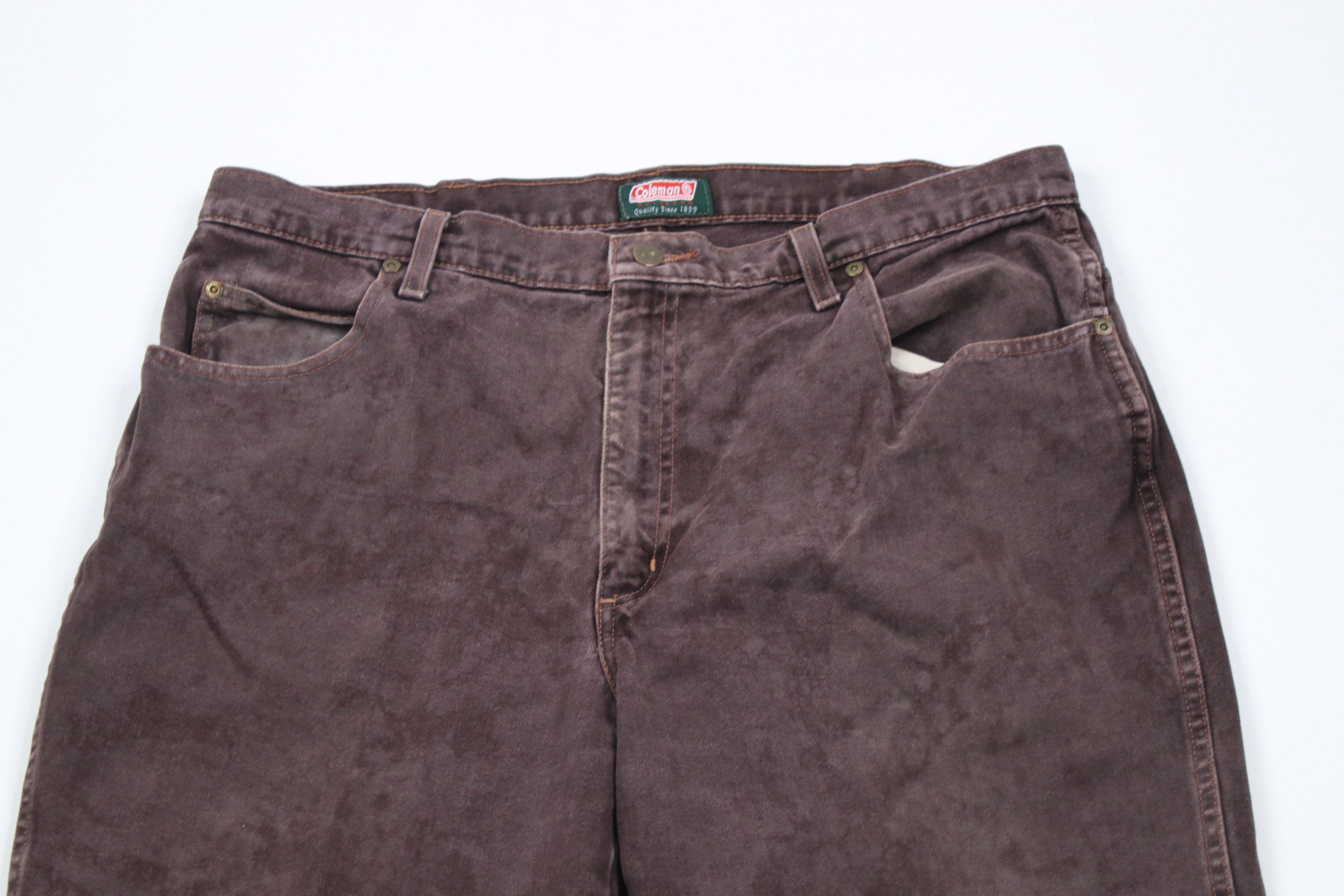 Vintage Vintage 90s Streetwear Relaxed Tapered Leg Denim Jeans Brown Size US 38 / EU 54 - 2 Thumbnail